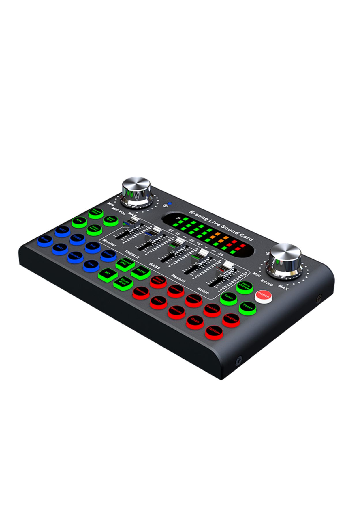 722 SEVEN HUNDRED AND TWENTY-TWO-F007C Professional Convenient Compact Desktop Singing Sound Card Mixer English Version For Record... 6