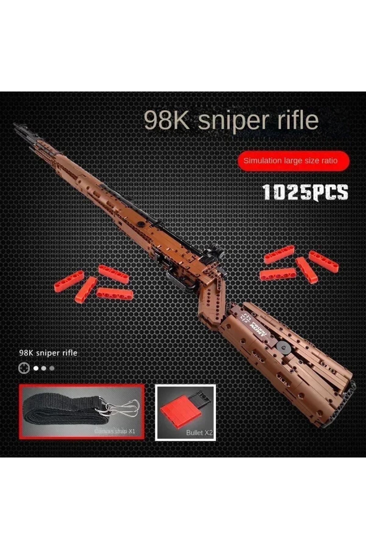 Choice-Mould King Mauser Kar98K Building Block Model WW2 Weapons Series Heavy Sniper Rifle Assemble Bric... 5