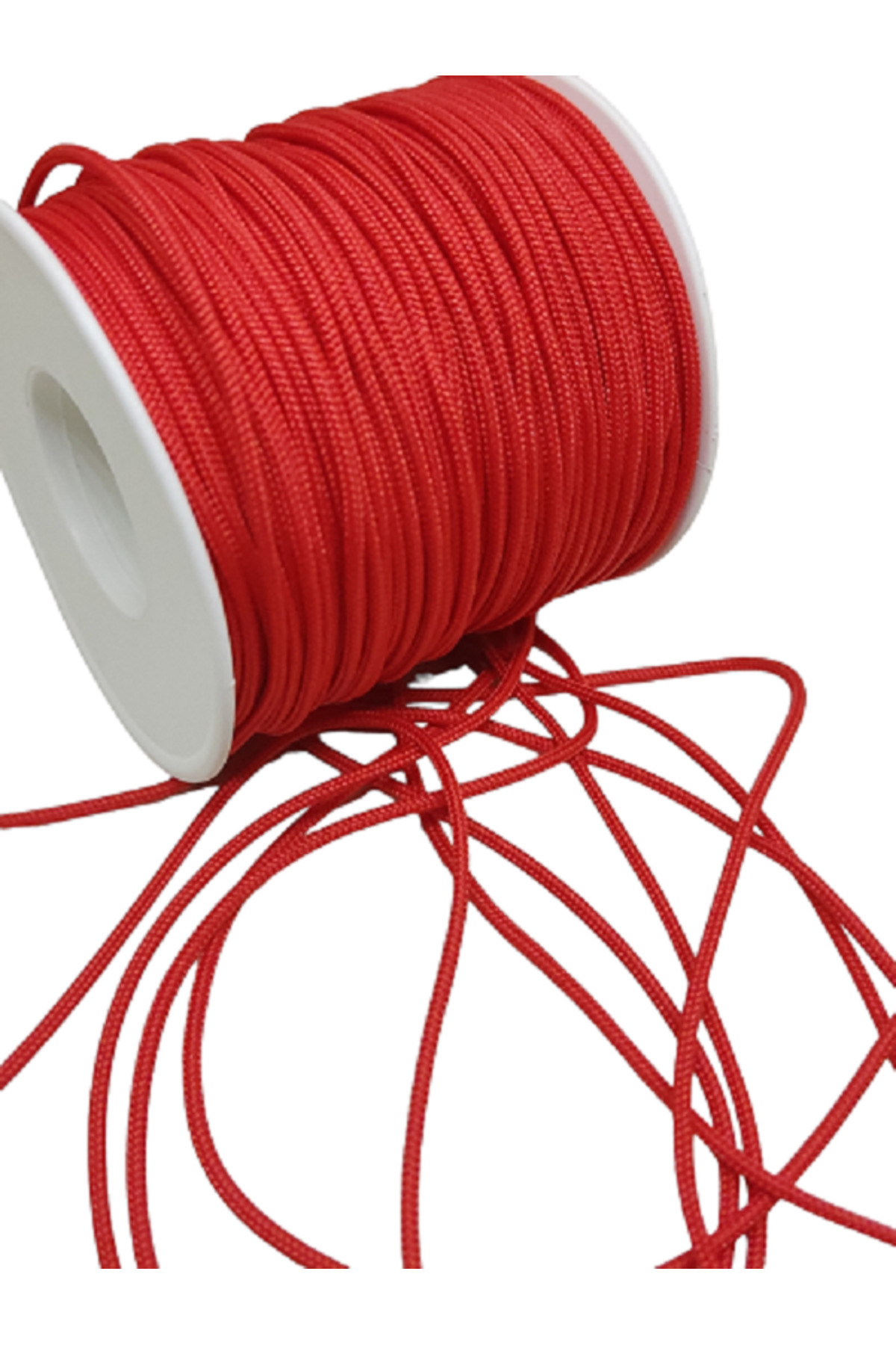 Firebird Takı Aksesuar Ve Kamp Malzemeleri-Red 1.5 mm Paracord Bracelet - 45 Meter String 2