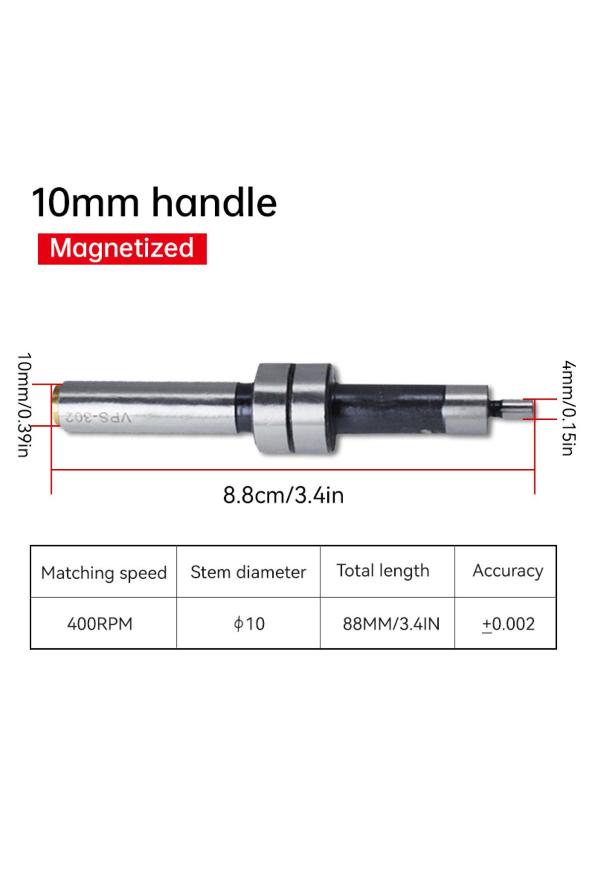 Choice-Mechanical 10MM HSS Edges Finder For Milling Lathe Machine Touches Point Sensor Including Milling... 5