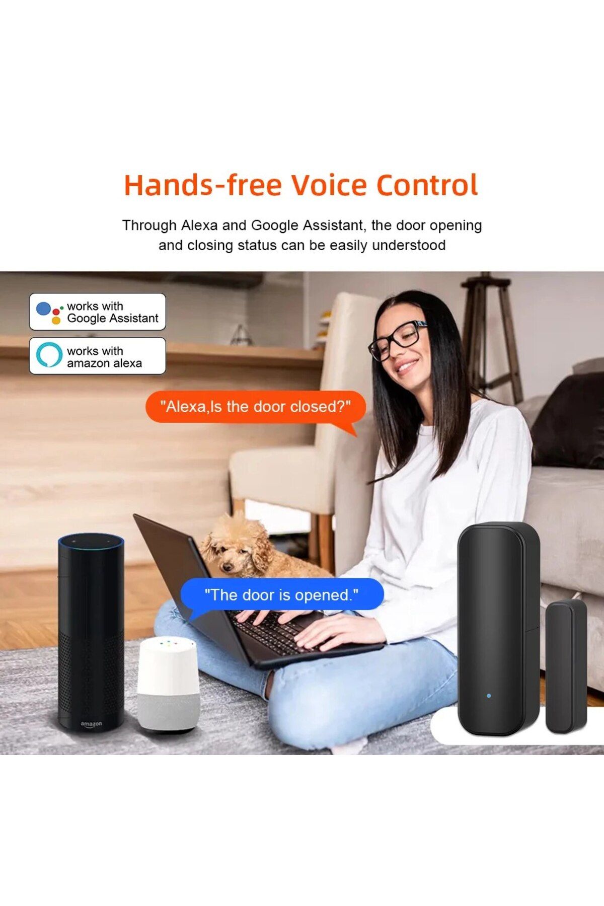 Choice-Tuya WiFi/ZigBee Door Window Sensor Smart Home Wireless Door Open Close Detectors APP Remote Alar... 5
