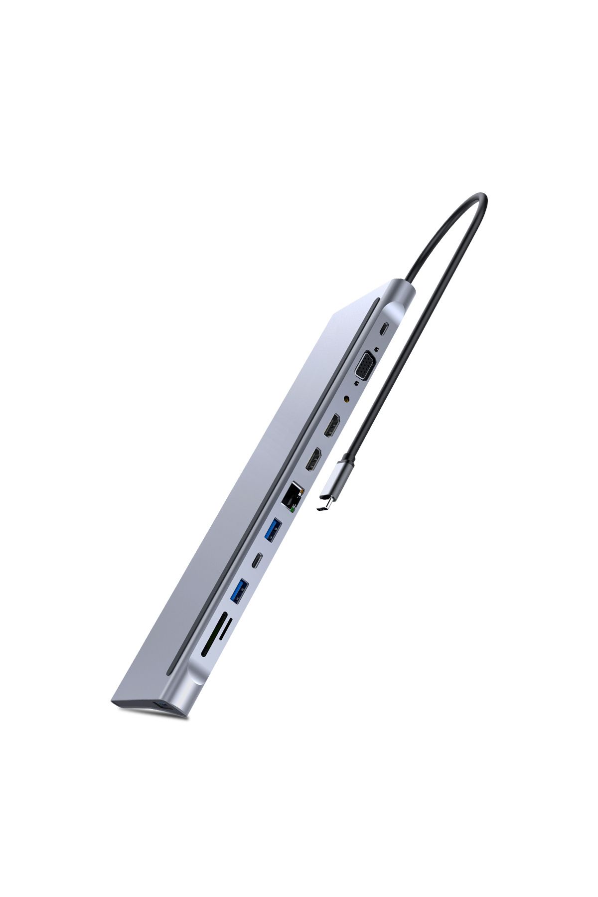 Choice-محطة إرساء USB C، موزع MST ثلاثي العرض 12 في 1 مع منفذ توسعة USB3.0*1/USB2.0*3/HDMI*2... 8
