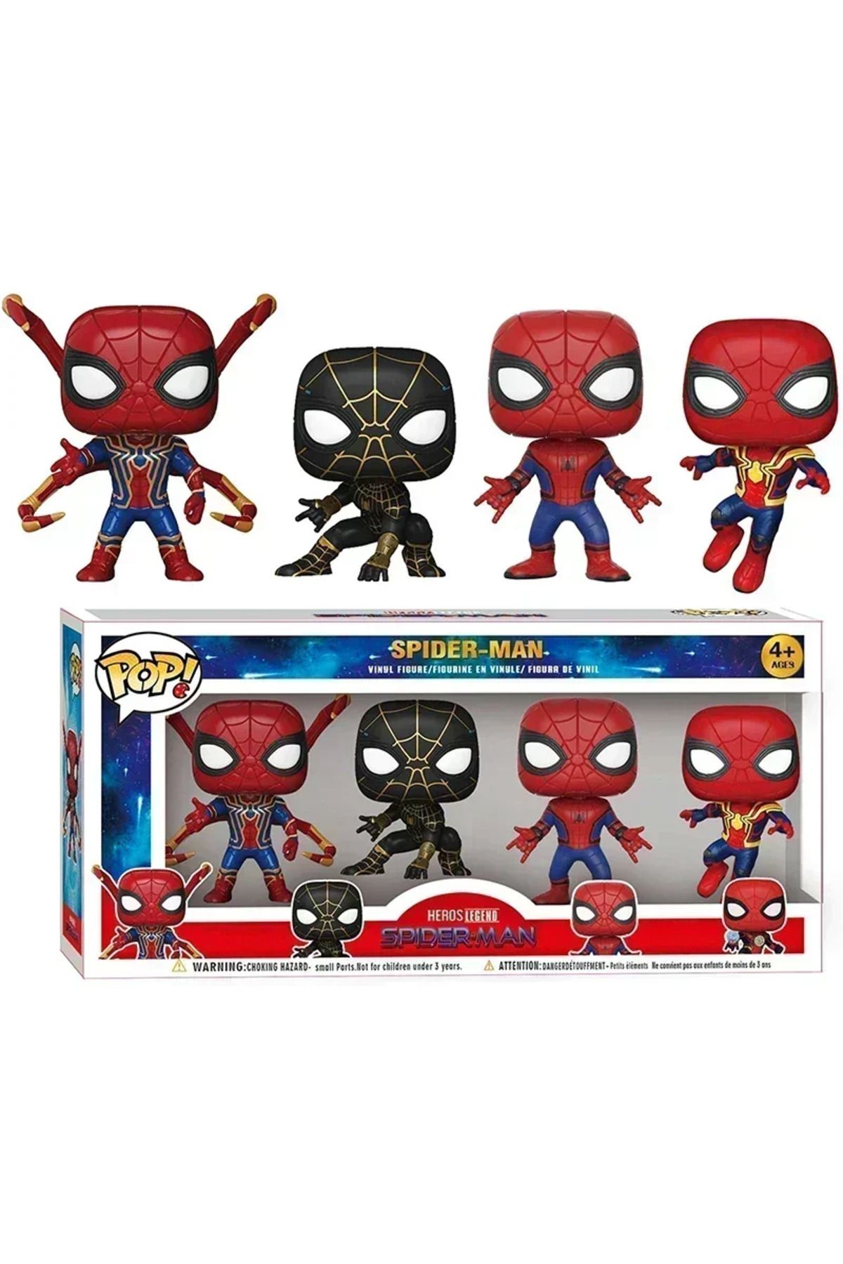 Choice-4PCS/Set NARUTO Spider-Man Action Figures Heroes Peter Parker Kakashi Uzumaki Collectible Model T... 3
