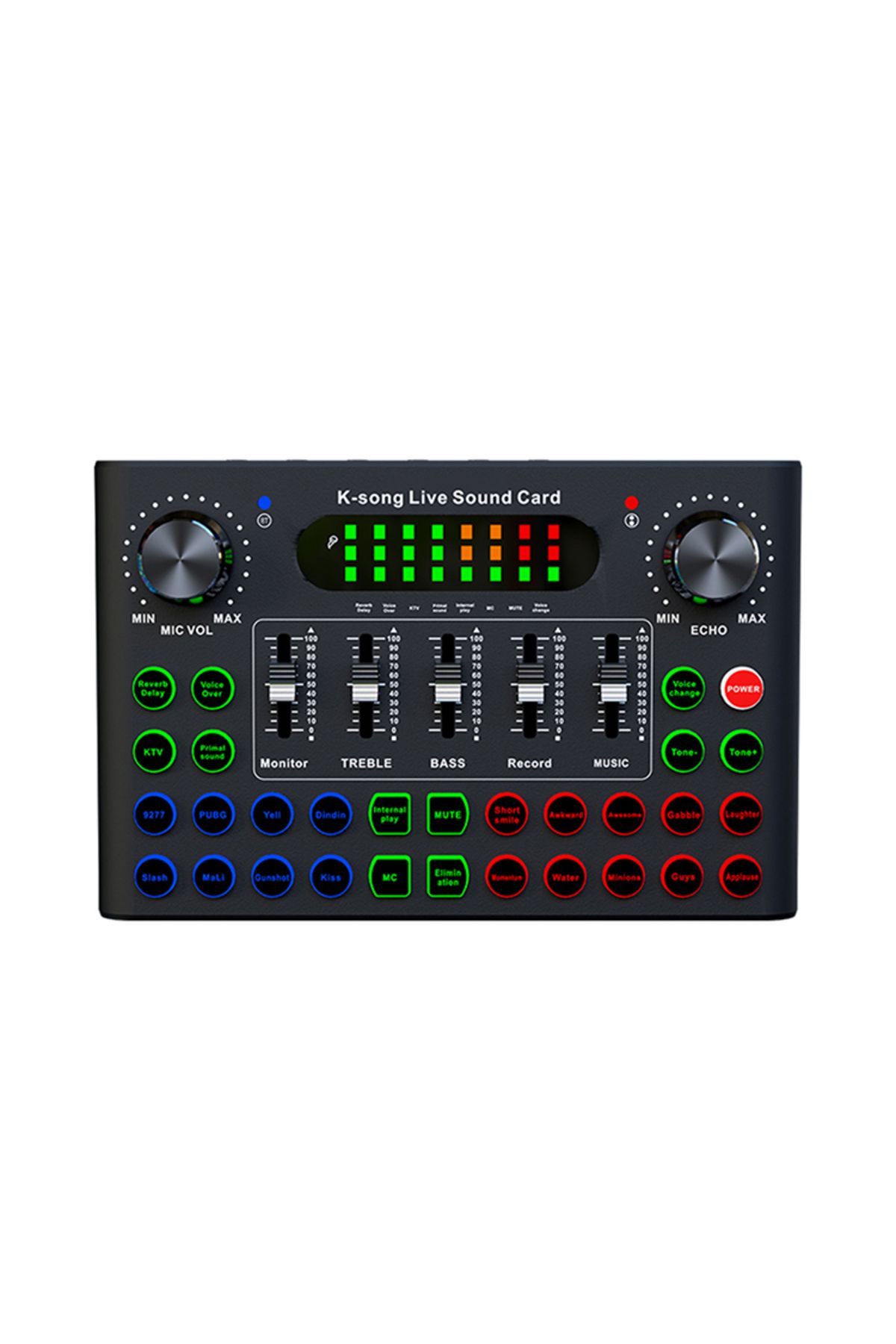 722 SEVEN HUNDRED AND TWENTY-TWO-F007C Professional Convenient Compact Desktop Singing Sound Card Mixer English Version For Record... 8