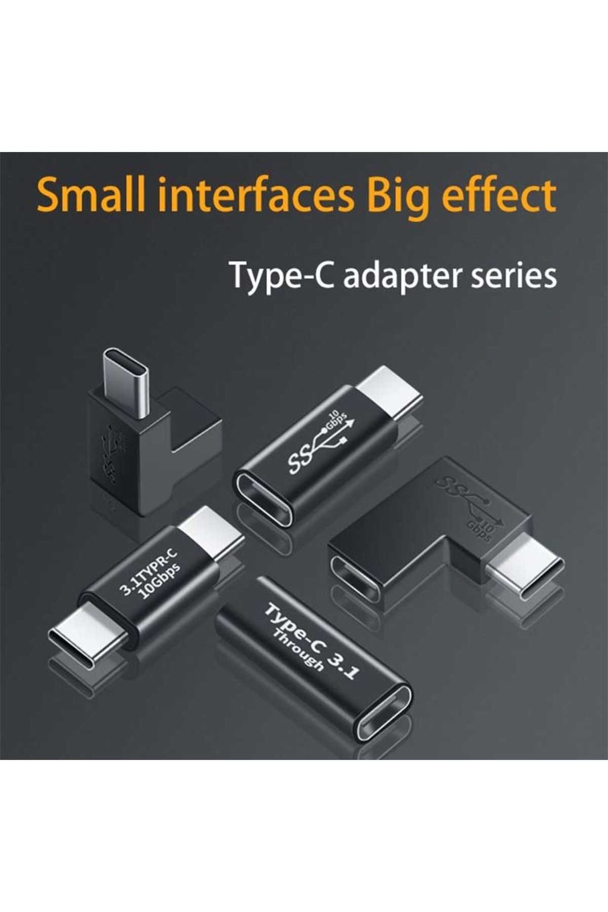 Choice-NNBILI USB 3.1 TypeC Adapter Converter USB C Charge Data Sync Extension USBC Female To Male Typec... 3