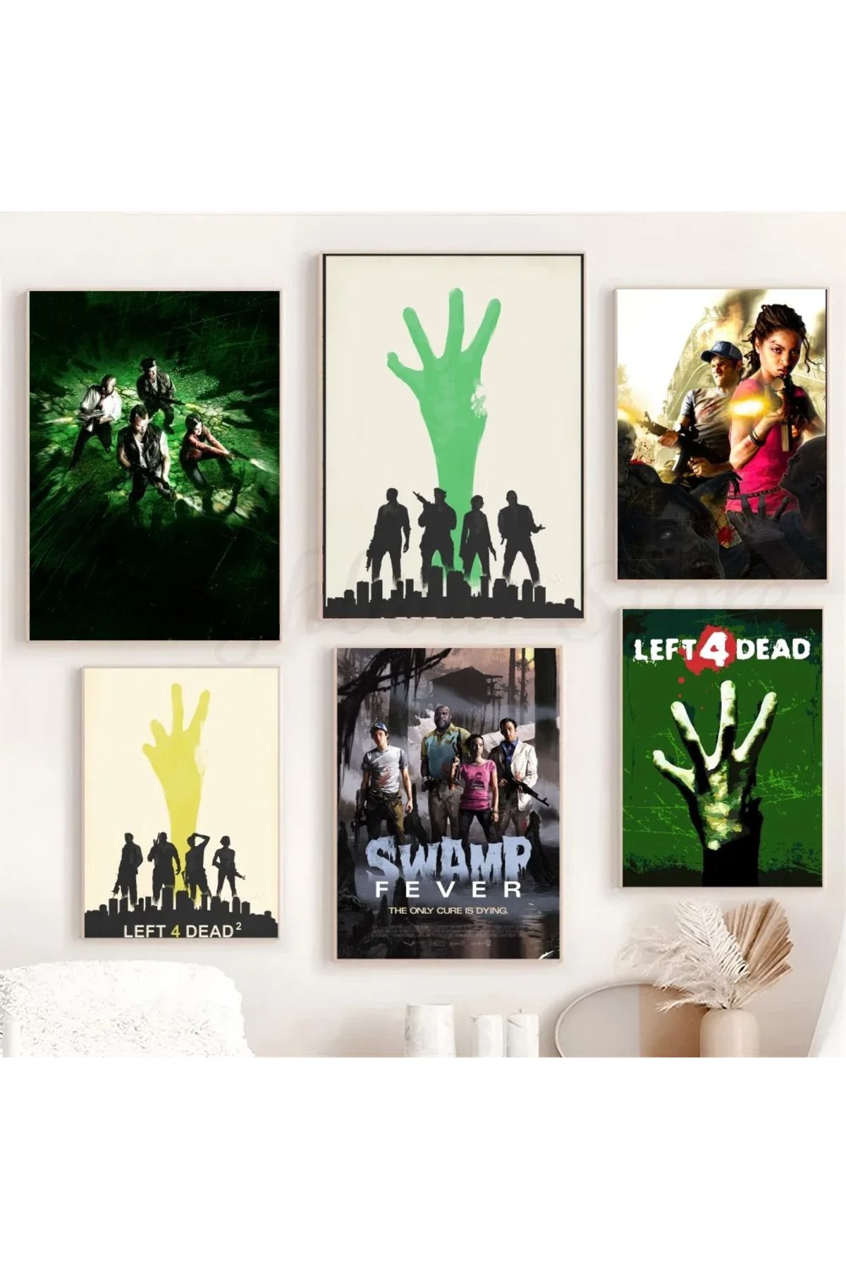 Choice-1pc Game-Left 4 Dead Poster Art Poster Waterproof Paper Sticker Coffee House Bar Room Wall Decor 5