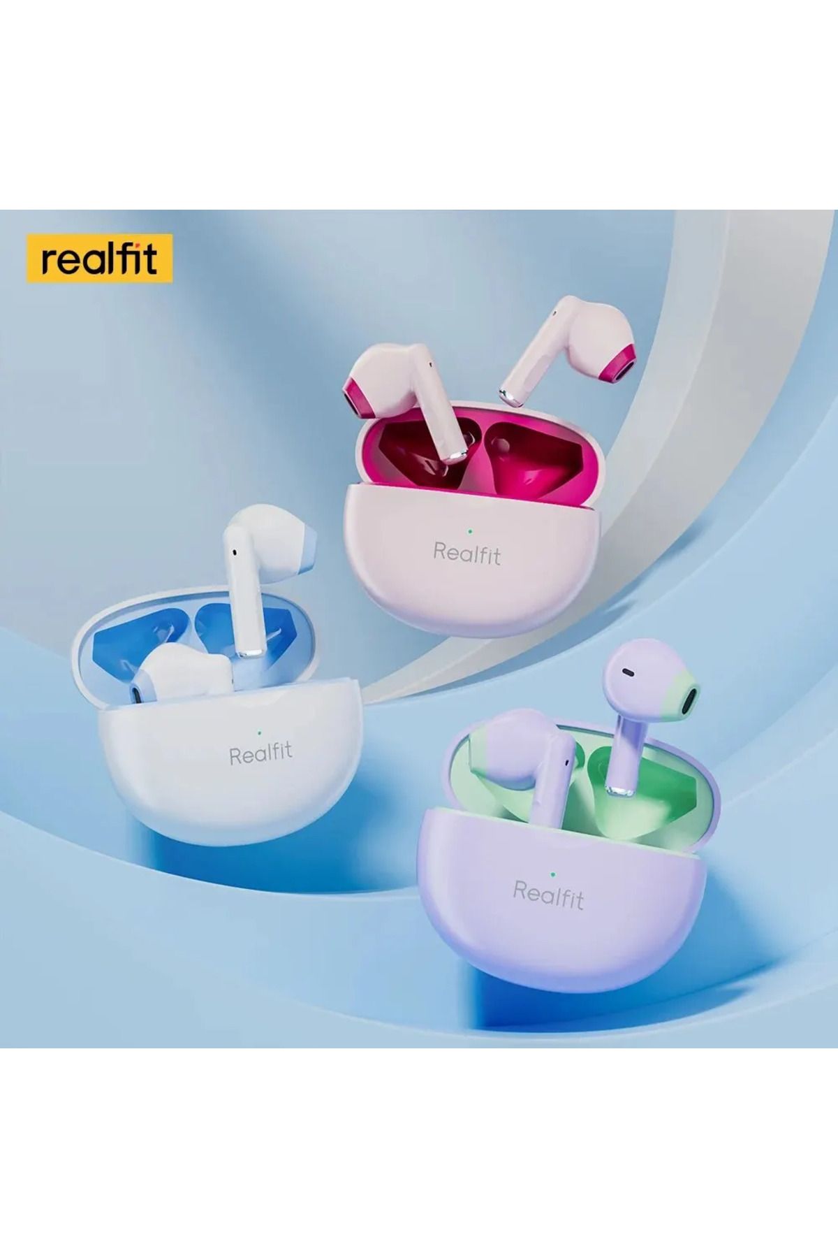 Realfit-سماعات RealFit-F2 اللاسلكية، سماعات بلوتوث، جودة HiFi ممتازة، TWS 5