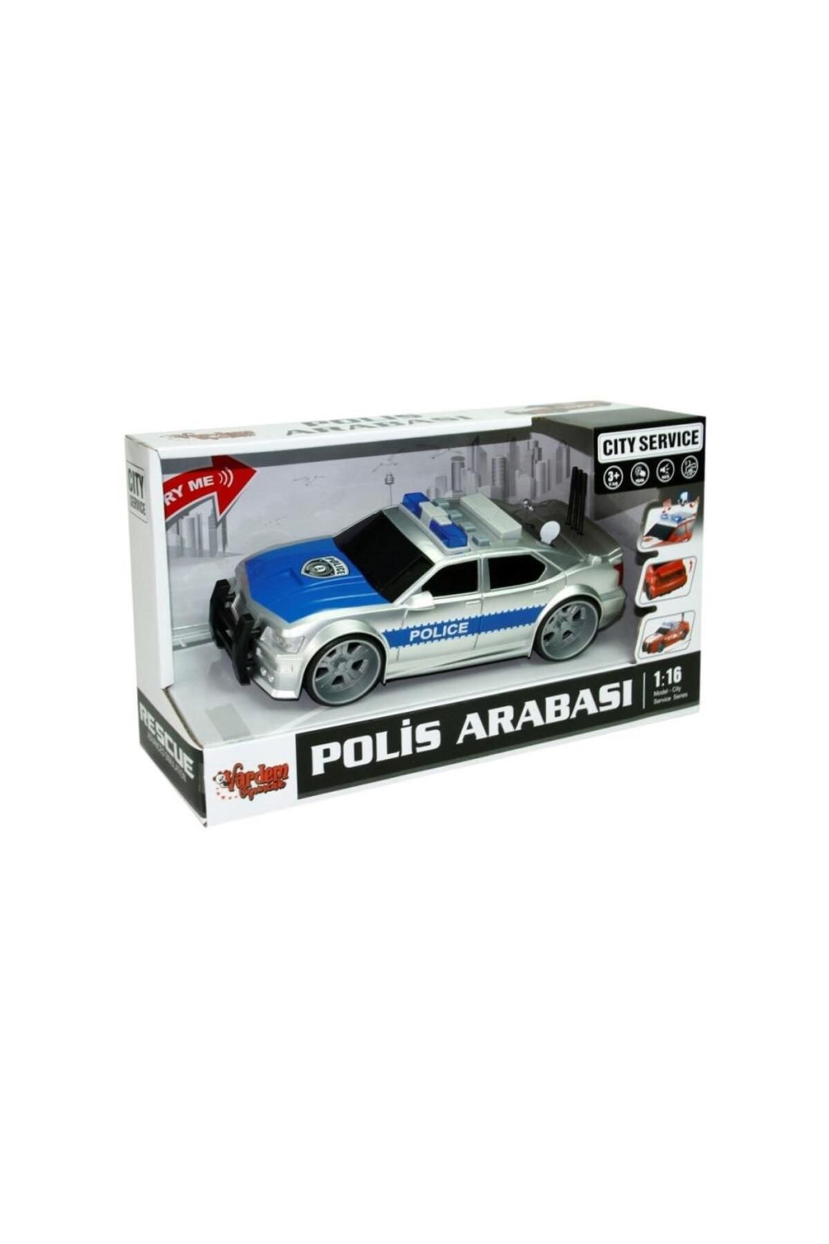 DENİZBİLİŞİM Nessiworld Wy620a-b 1:16 Sürtmeli Sesli Işıklı Polis Arabası -vardem
