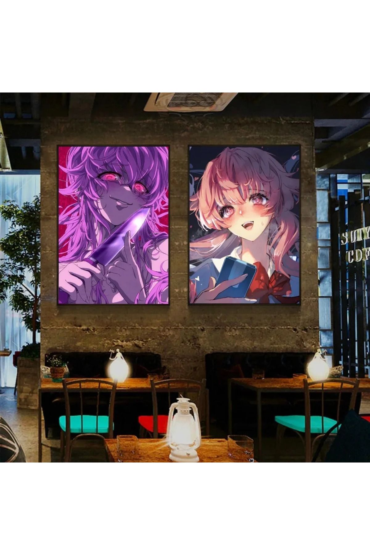KAYOU-1pc Yuno Gasai Future Diary Anime Poster HD Posters Home Room Bar Cafe Decor Art Wall Painting Pi... 3