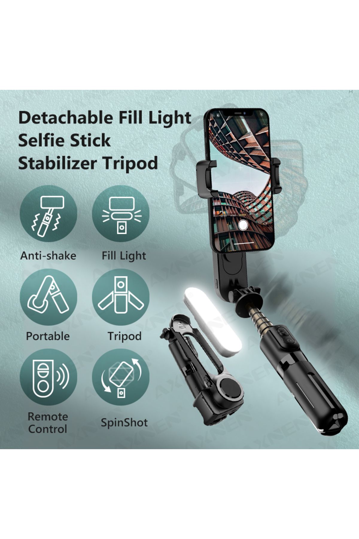 Choice-Gimbal Stabilizer for Smartphone, Portable Selfie Stick with Remote Control Tripod for iPhone And... 3