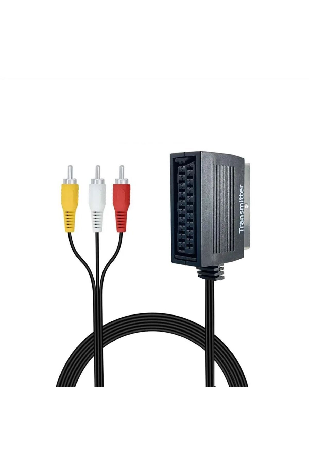 Choice-1.2m Check Note Composite Av To Scart Or Scart To Rca Bi-directional Cable Scart To 3 Rca Phono Comp 7