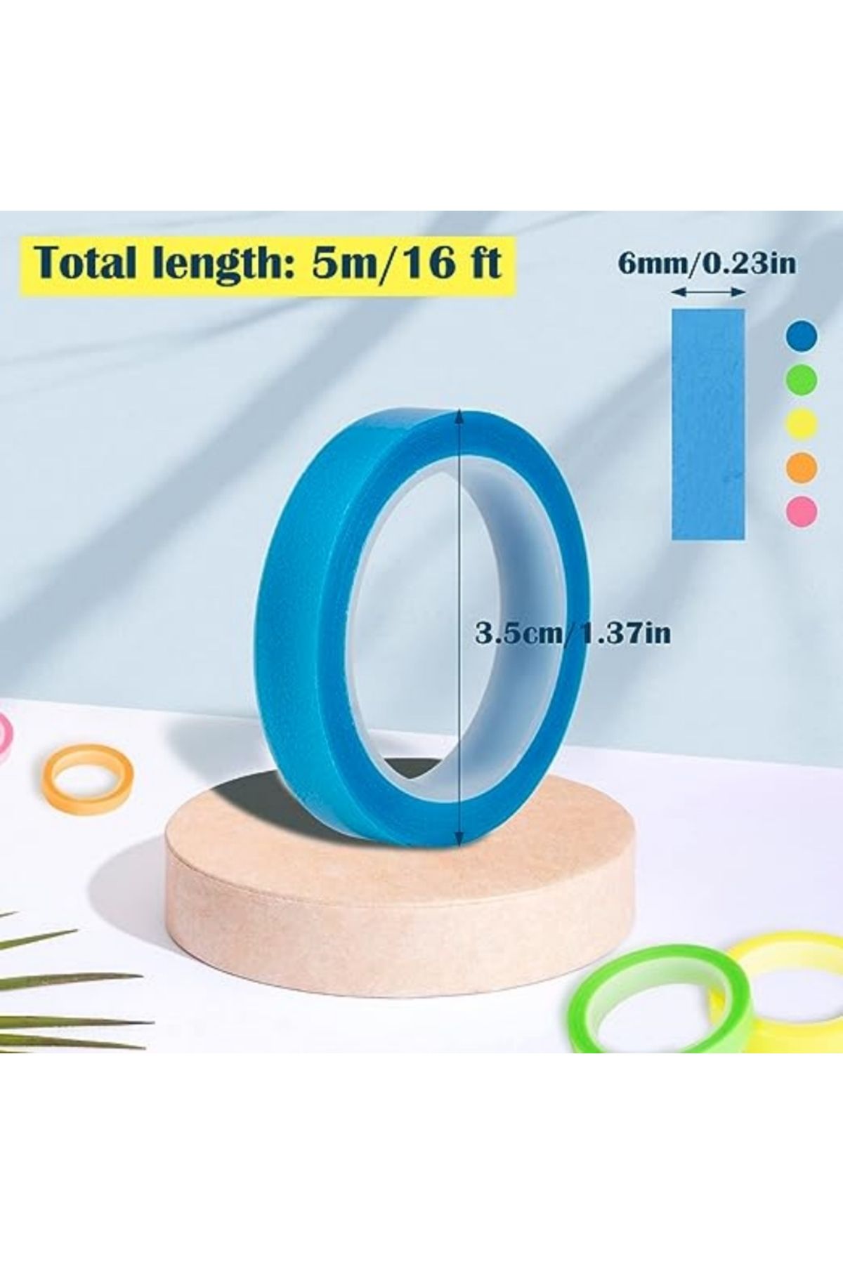 Choice-10 Rolls Transparent Highlighter Tape, 5 Colors Book Annotation Sticky Notes, Reading Marking Sti... 3