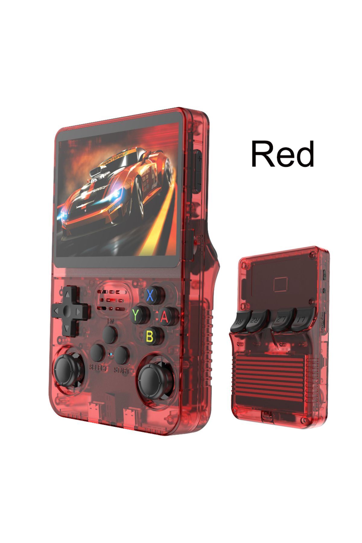 Choice-Ruby Red 64G R36S Retro Handheld Video Game Console Linux System 3.5 Inch IPS Screen R35s Pro Portab 1