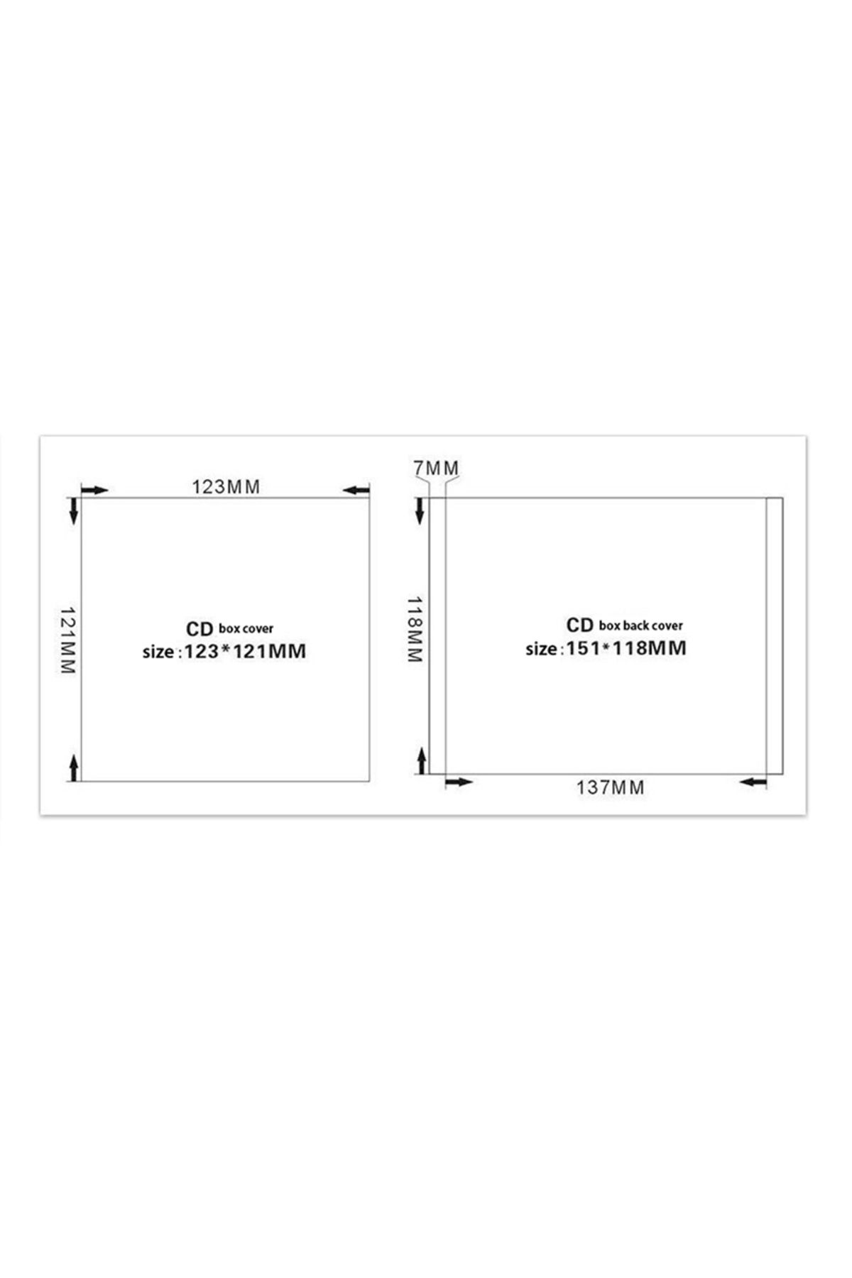 Choice-1PC Empty CD Case Standard Disc Storage Box Transparent Bottom CD Box PP Plastic CD Case CD Case ... 7