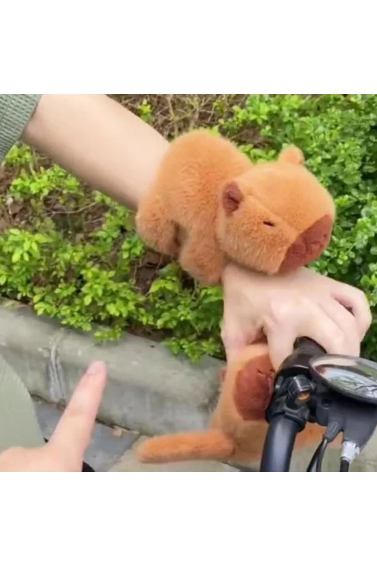 Choice-New Capybara Wristband Bracelet Kawaii Cartoon Plush Animal Capybara Clap Circle Cotton Doll Cute... 4