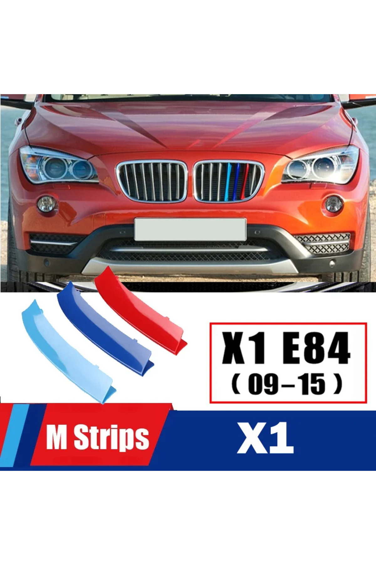 Choice-3pcs ABS For BMW X1 E84 F48 F49 U11 Car Racing Grille Strip Trim Clip M Accessories 2009-2018 201... 4