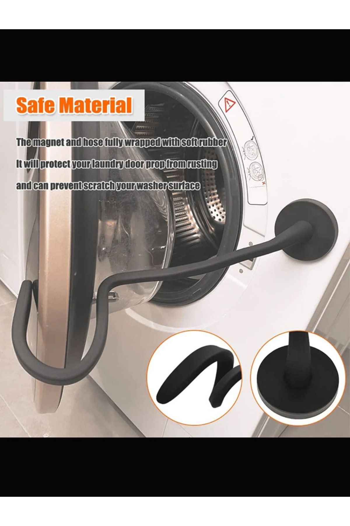 Choice-Magnetic Washer Door Prop-Stabilizer for Front Load Machines-Easy-Install, Flex Design-Fits Most ... 8
