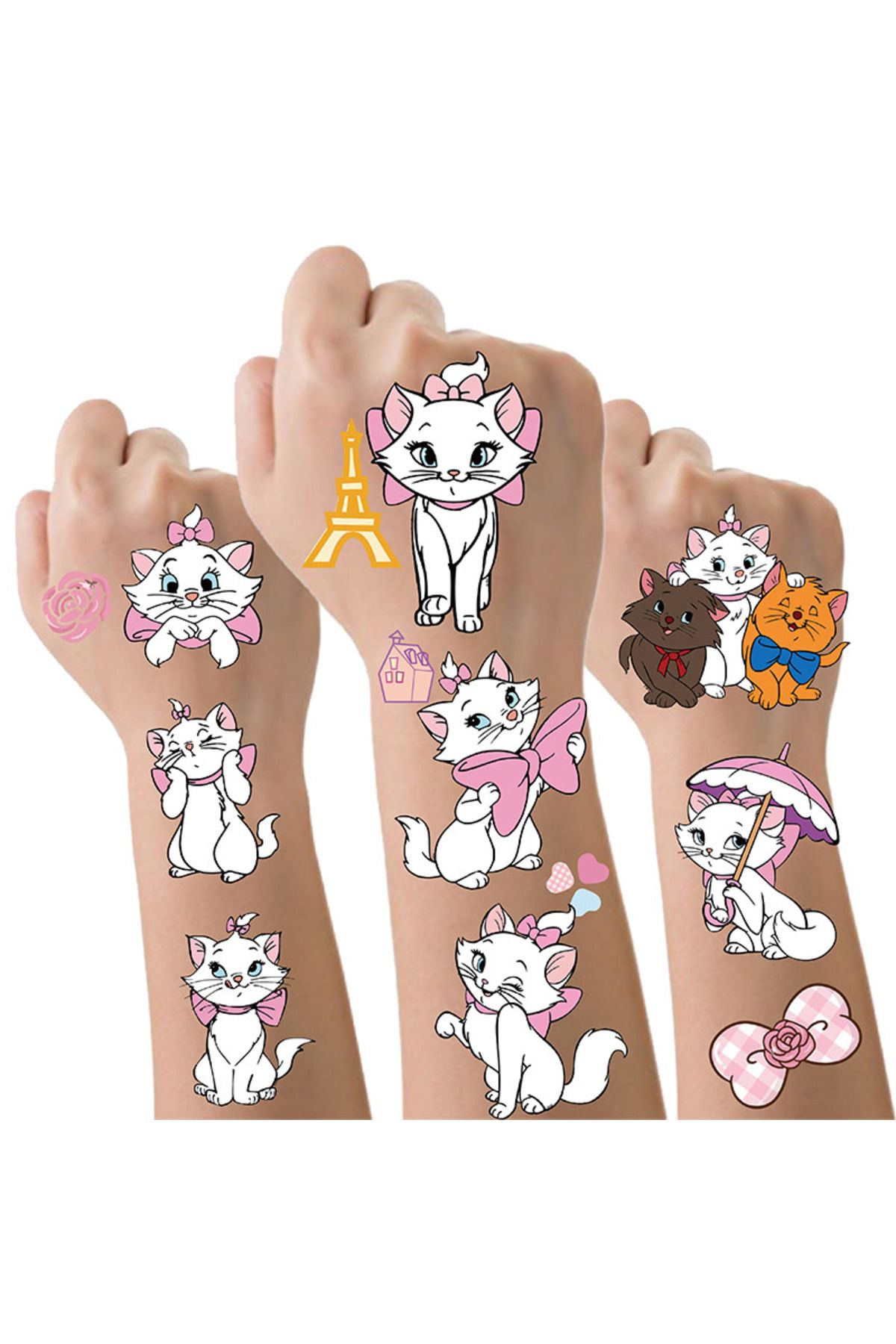Choice-The Aristocats Marie Cat Disney Temporary Tattoos for Kids Cartoon Tattoo Stickers for Girls Boys... 3