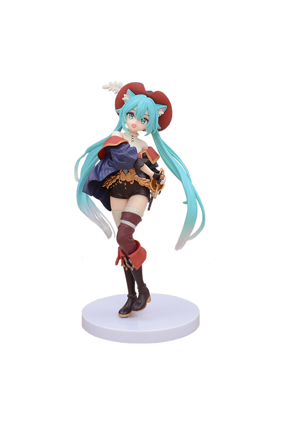 Choice-No Box Anime Hatsune Miku Figure Fairy Tale Wonderland Hatsune Miku Puss In Boots Kawaii Action Figu 1