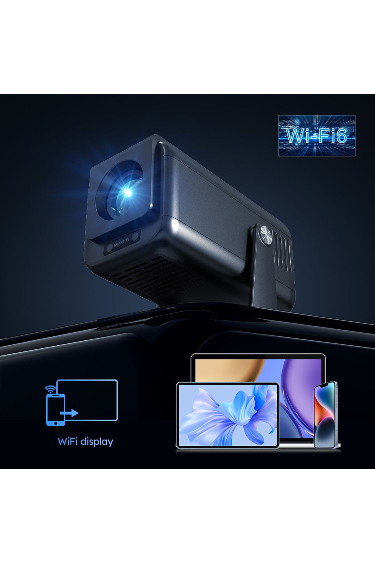 Choice-WUDUNG V1 Smart Projector 4K 1080P 500ANSI Android13 Media Center Amlogic 950S Quad Cortex-A53 Wi... 2