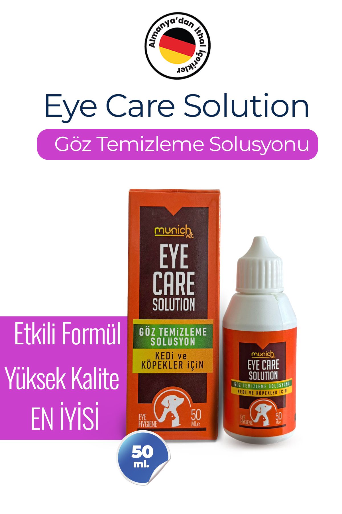 Eyes Kedi Göz Yaşı Lekesi Temizleme Solüsyonu 50ml