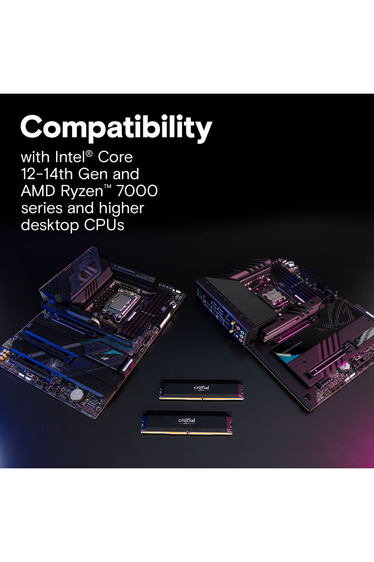 Crucial Pro OC 32GB Kit (2x16GB) DDR5 6000 UDIMM MASAÜSTÜ PC RAM