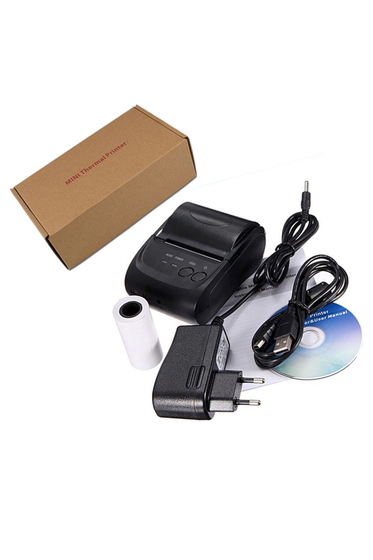 Choice-HZTZ Mini Bluetooth Printer Thermal Printer ticket receipt USB Portable Wireless For Android IOS ... 7