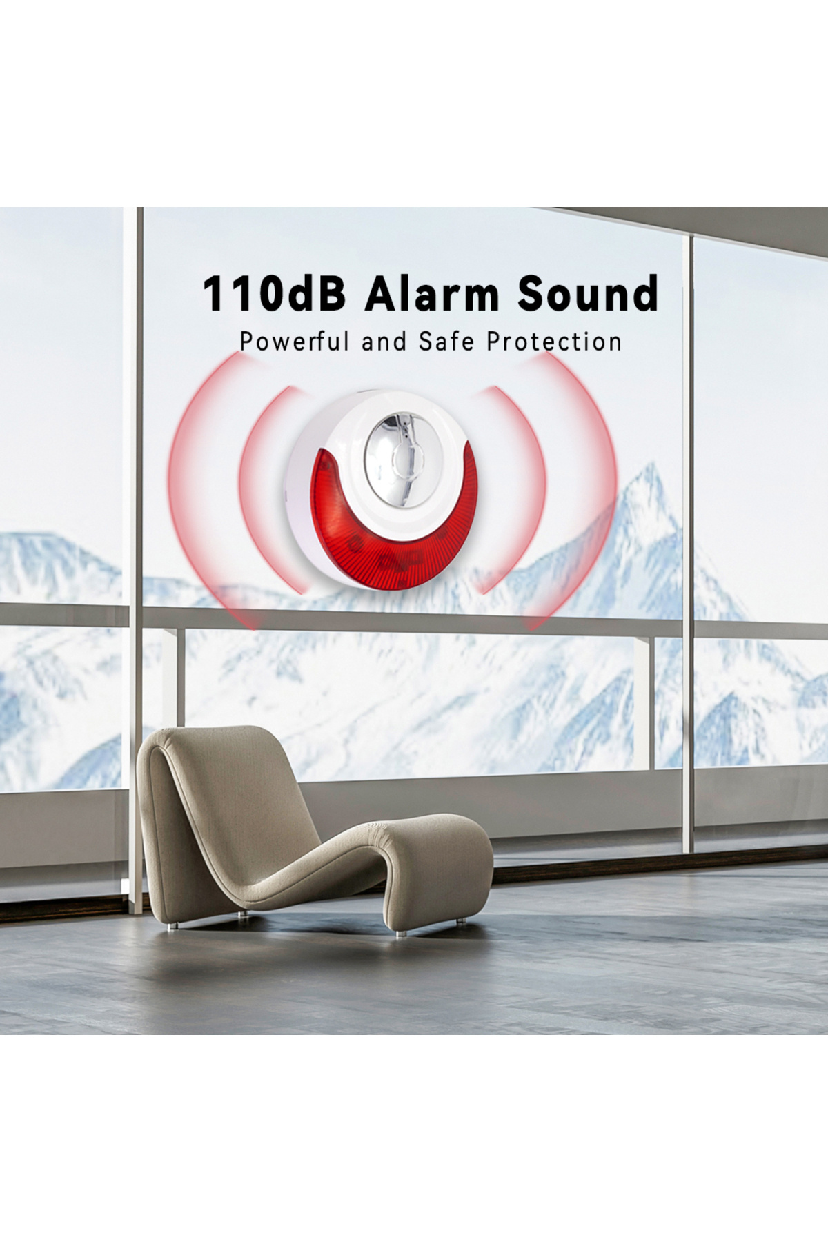 Choice-Meian 110dB Siren Alarm, Home Security Alarm System, 433MHz Wireless Sirena Alarm for Home, Smart... 3
