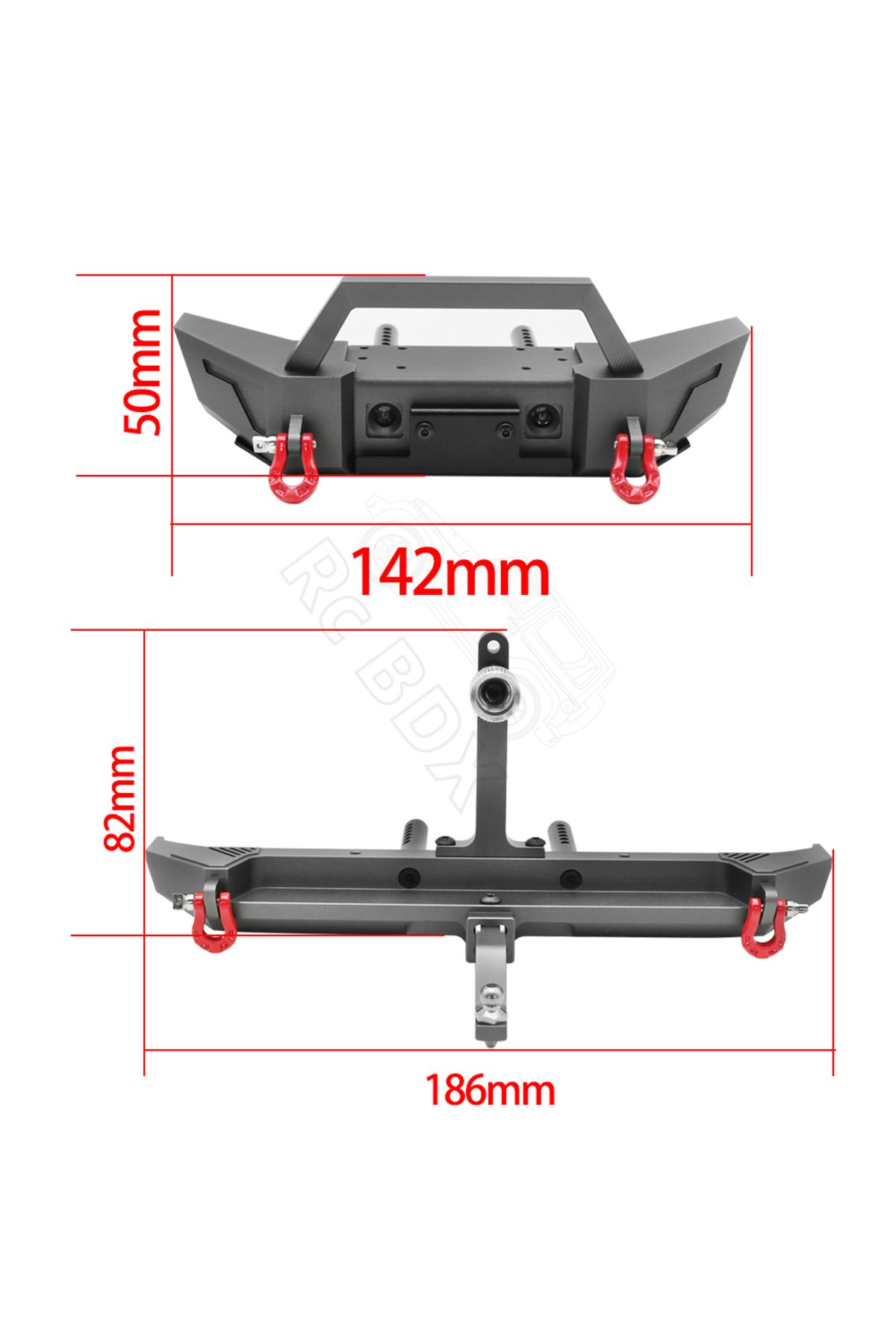 Choice-1/10 RC Crawler Axial SCX10 iii AXI03006 Jeep Gladiator JLU Wrangler Upgrade Parts Metal Front Re... 3