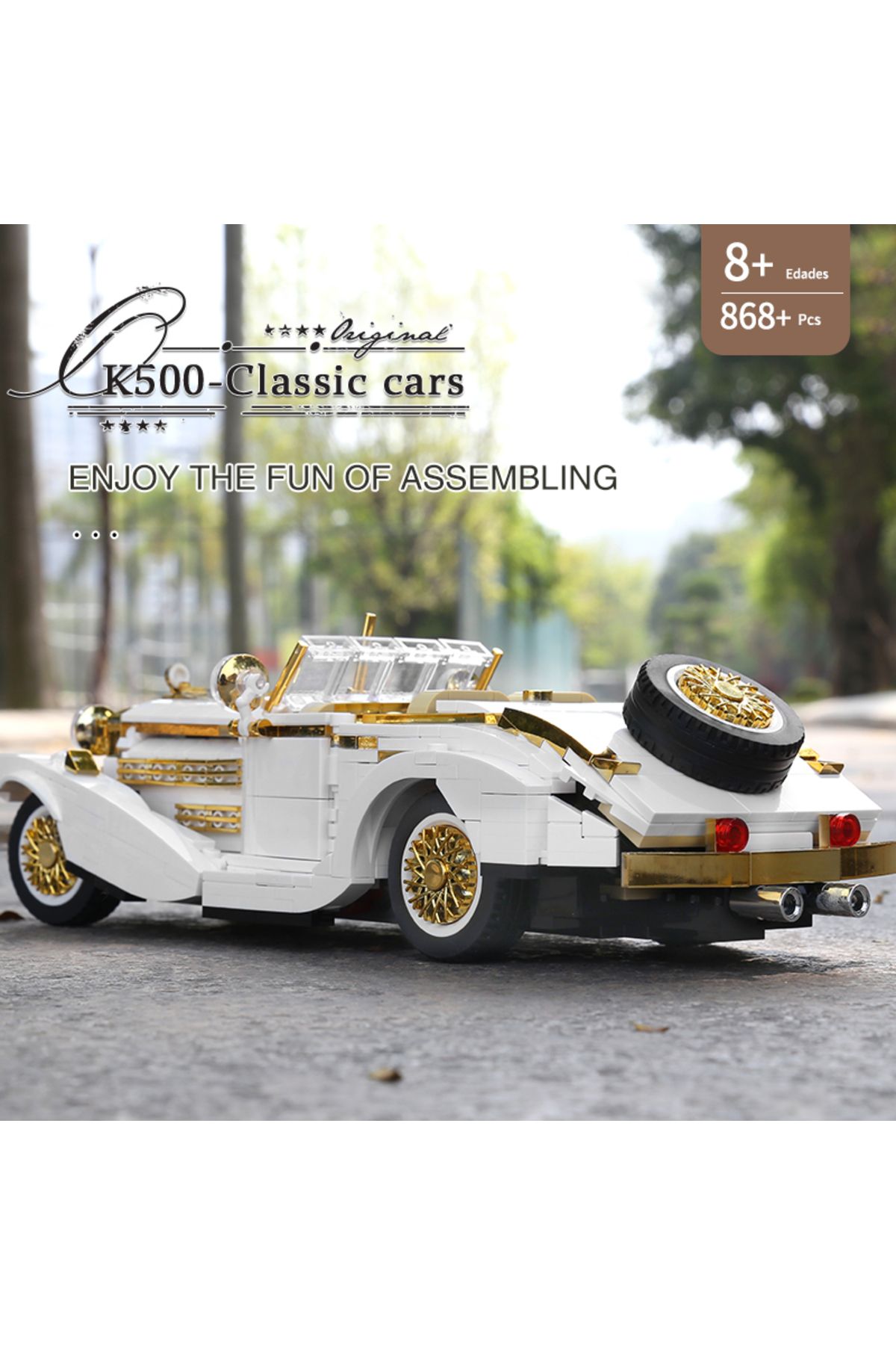 Choice-Technical Original Retro Nostalgic Classic Car Building Block Model Compatible High-Tech Bricks C... 7