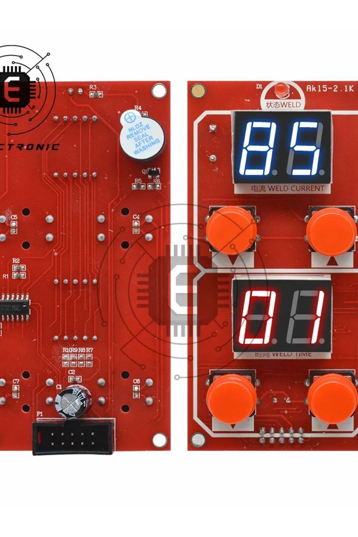 Choice-NY-D04 40A/100A Dual Display Spot Welding Machine Transformer Spot Welder Controller Panel Board ... 8