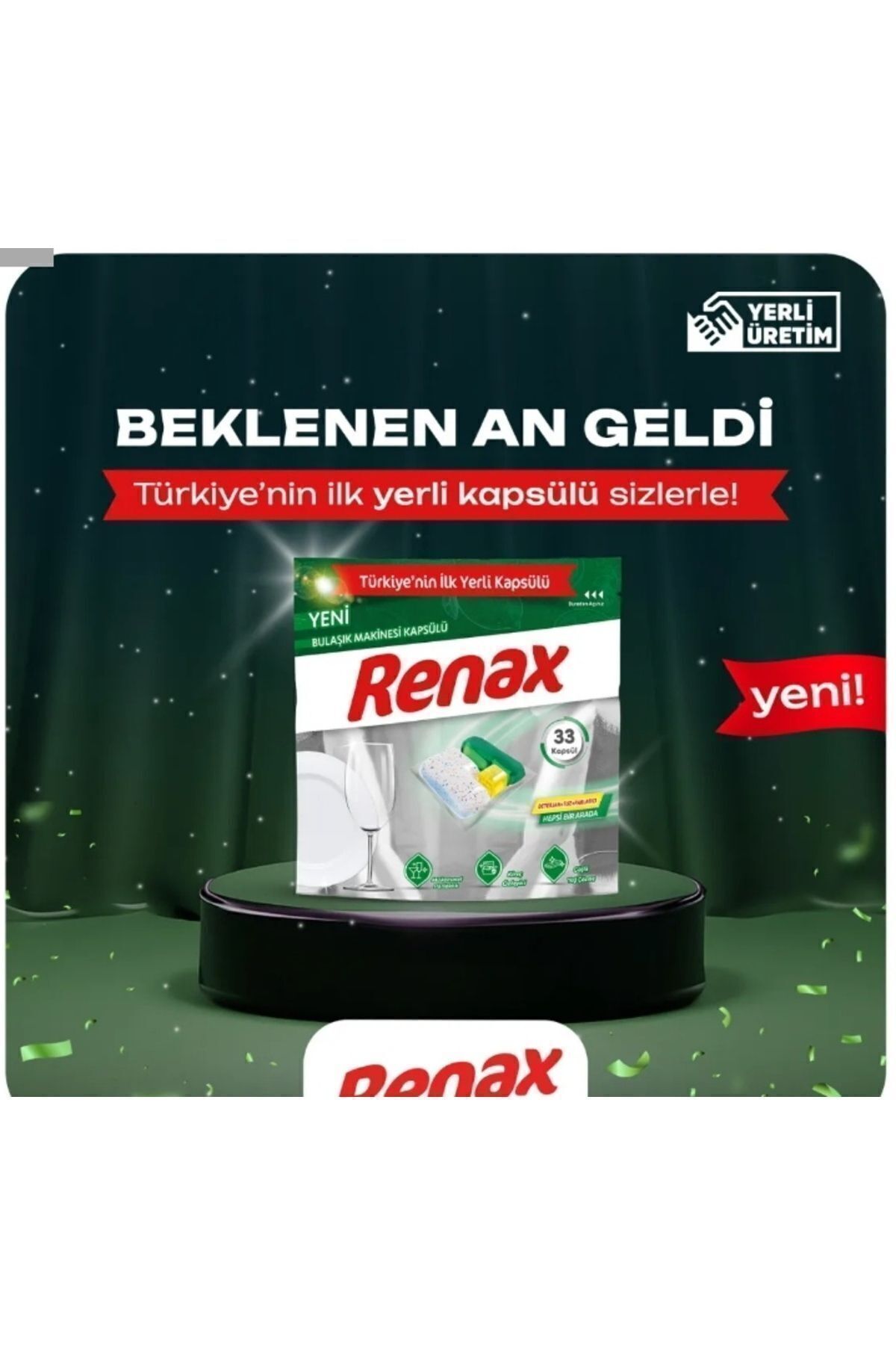 RENAX Bulaşık Makinesi Kapsülü Hepsi Bir Arada 44 Lüü