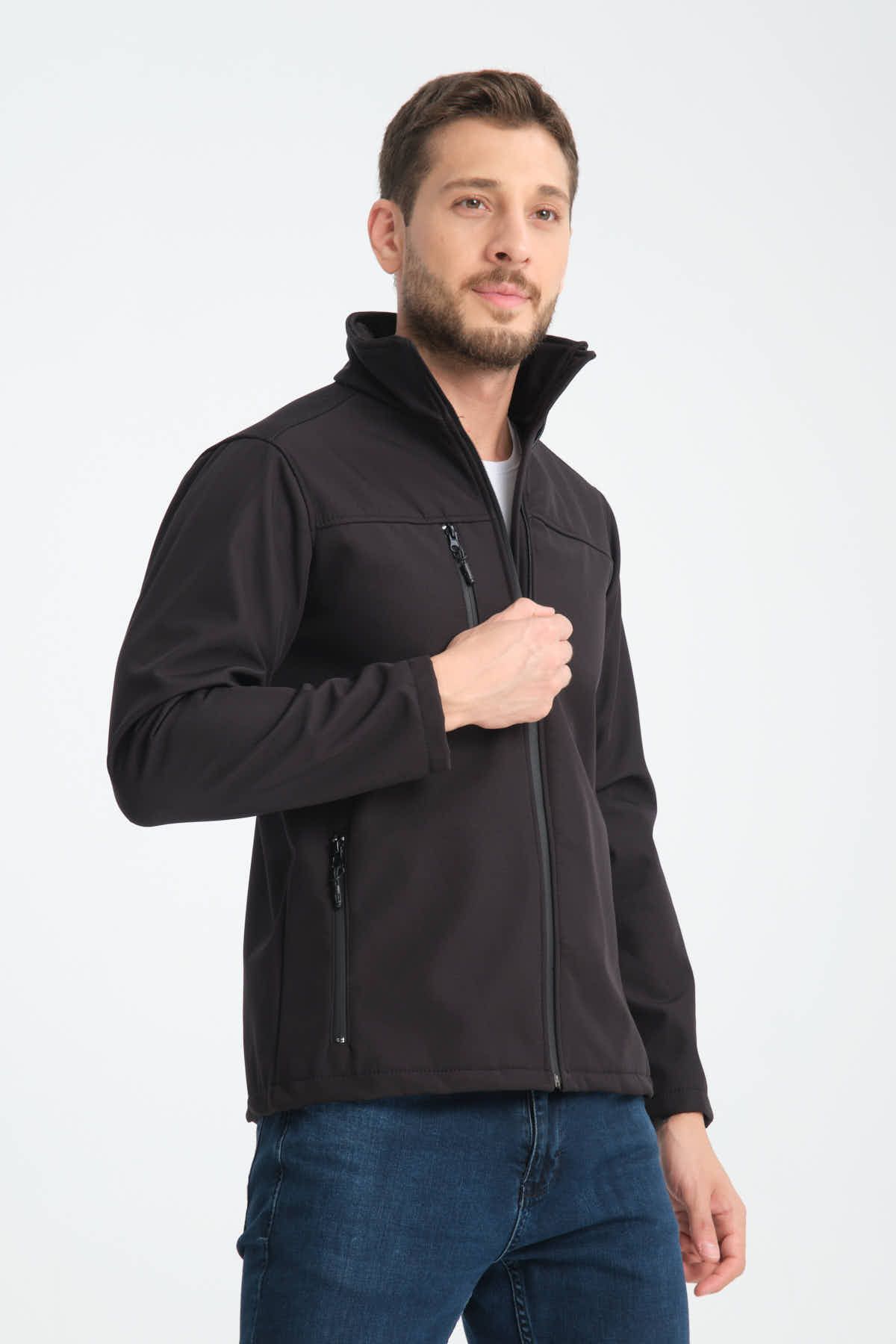 H&A İSTANBUL-Palton softshell pentru bărbați - impermeabil și rezistent la vânt, fleece în interior 6