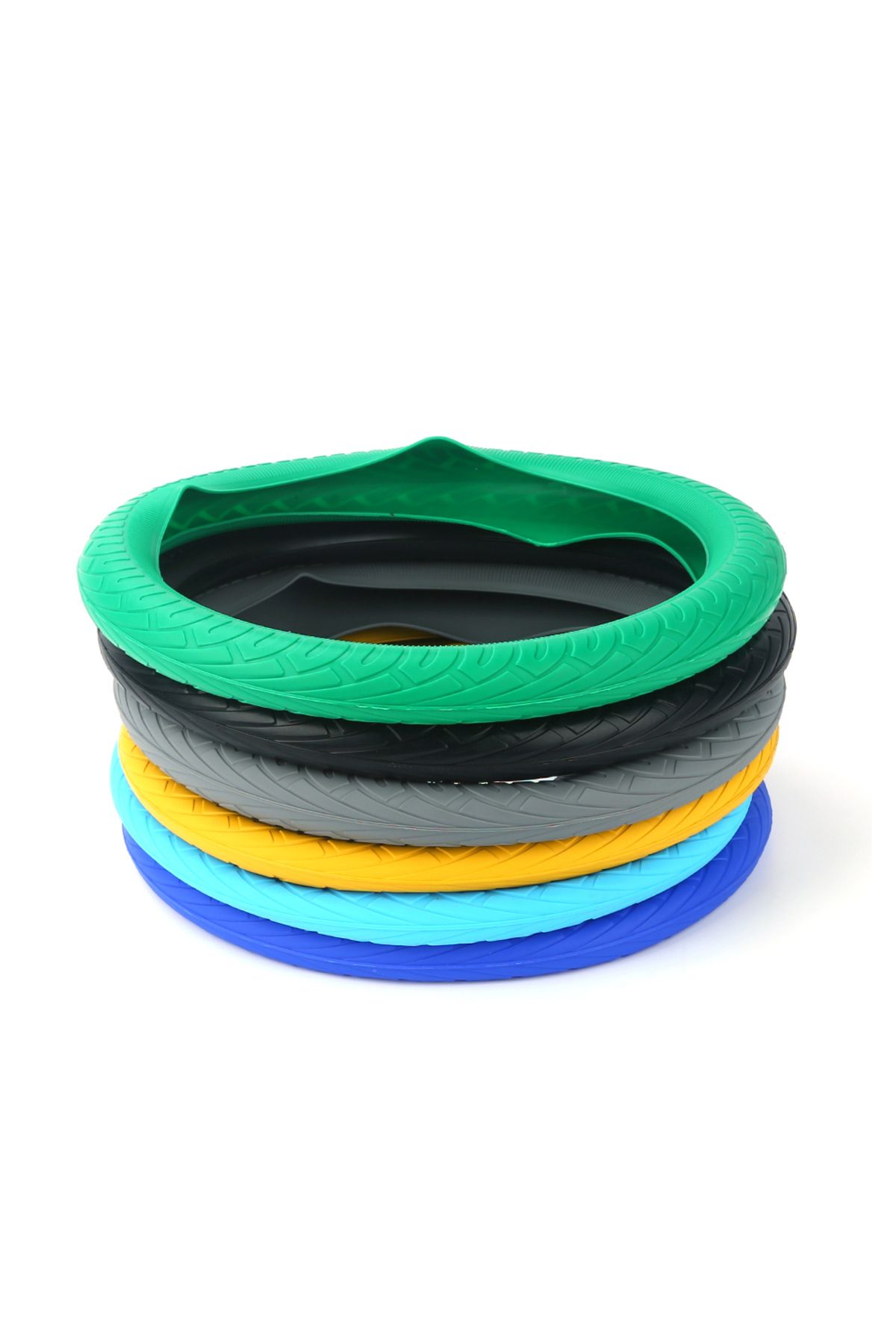 Choice-Universal Car Silicone Steering Wheel Cover Tire Texture Soft Steering Wheel Automobiles Accessories 8