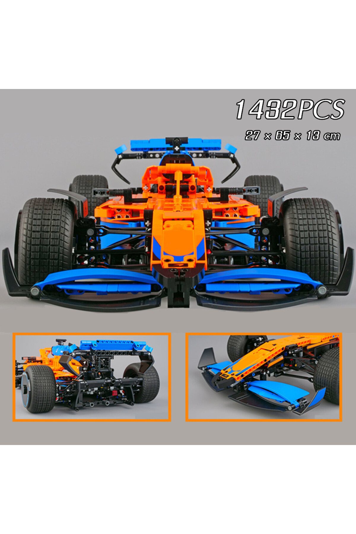 بدون جعبه خرده‌فروشی مسابقه بلوکی فنی سوپرکار مسابقه‌ای خودرو ورزشی مدل ساختنی بلوکی بلوک‌های ساختمانی