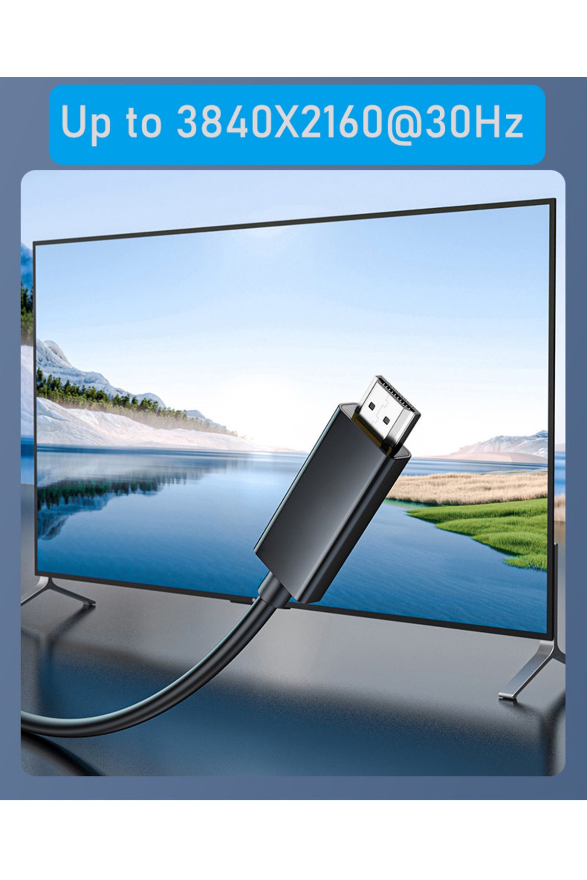 Choice-كابل Mini DP إلى HDMI 4K بطول 3 أمتار و10 أقدام من Ultra long Thunderbolt Mini DisplayPort إلى كابل HDMI 4K للتطبيقات 4