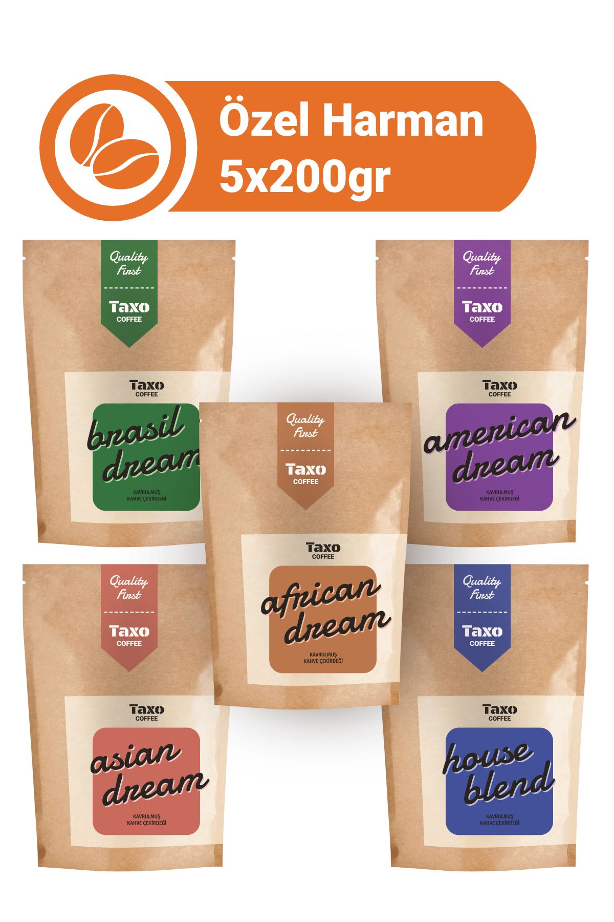 Taxo Coffee Filtre Kahve Blendleri 5x200gr