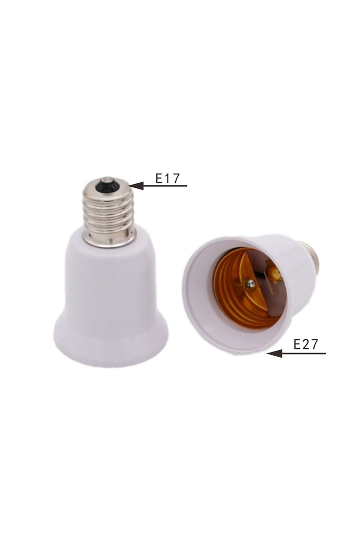 ZLinKJ-E17 Lamp Socket E17 to E27 LED Halogen CFL Light Bulb Lamp Adapter 4