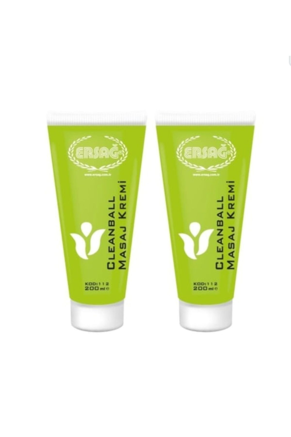 Ersağ Ersağ Cleanball MASAJ KREMİ 2 ADET 200 ML