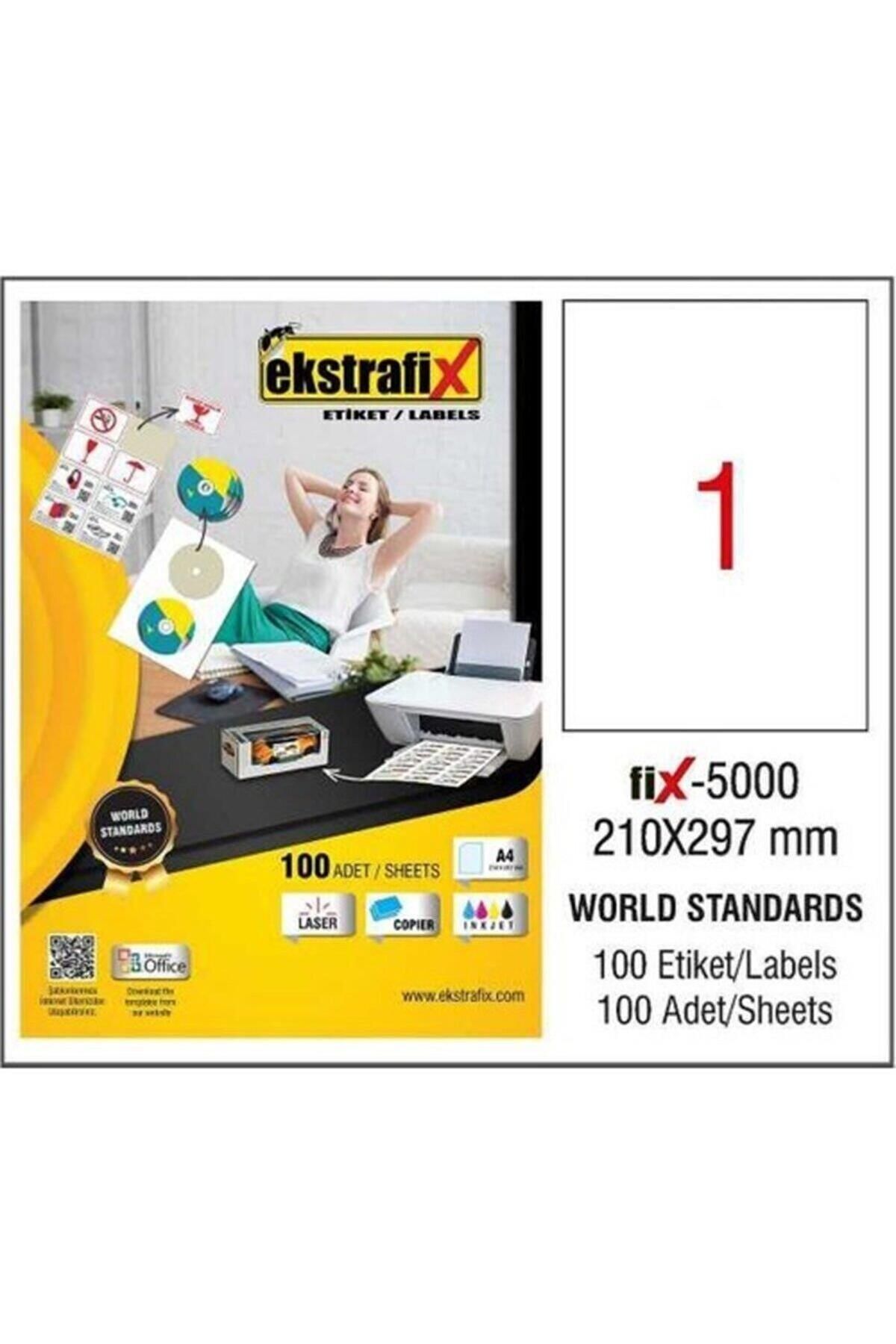 ekstrafix Lazer Etiket 100 Yaprak 210x297 mm Lazer Yazıcı Etiketi