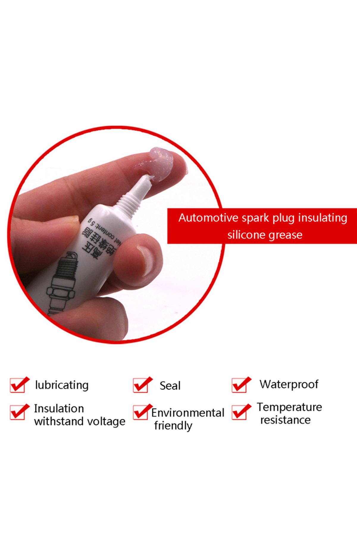 Choice-Automobile Spark Plug High Voltage Insulating Grease Ignition Coil Silicone Grease High And Low T... 7