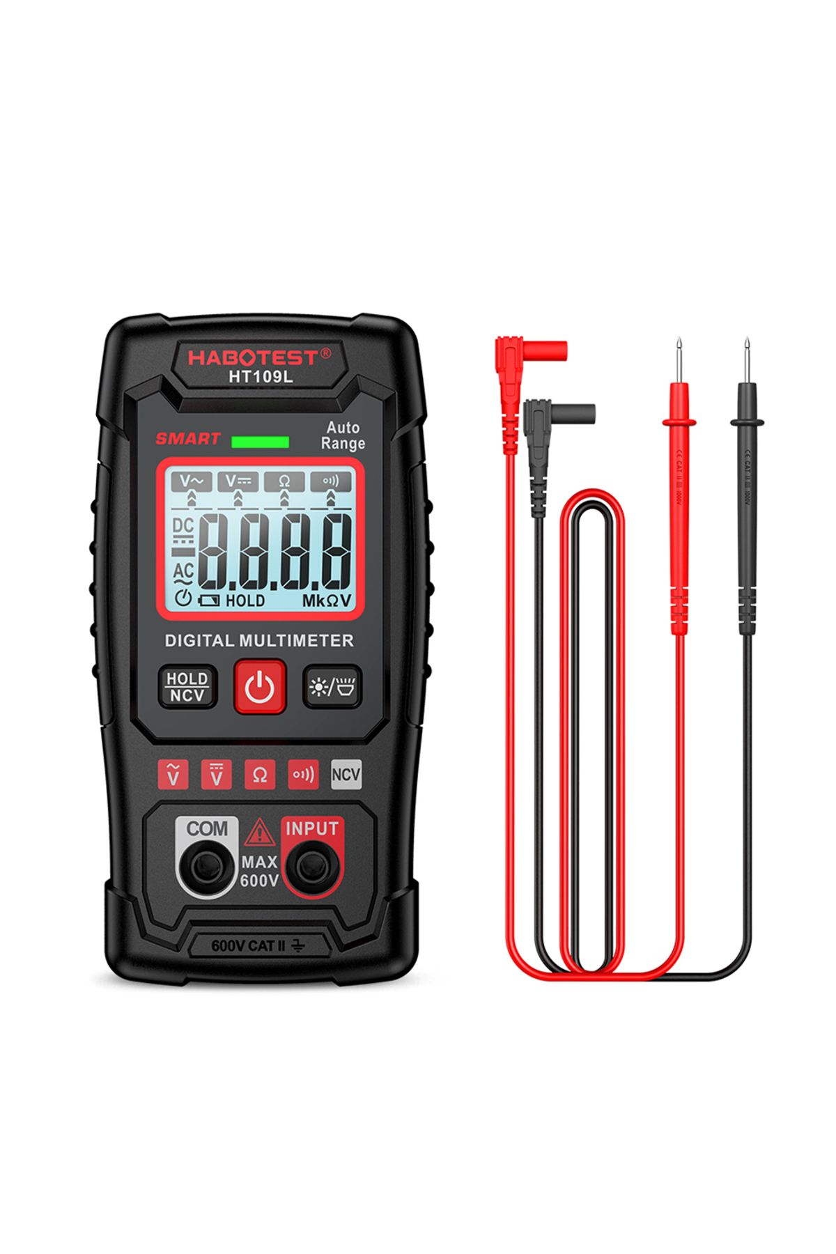 Choice-HABOTEST HT109L Digital Multimeter 600V DC AC Voltage Tester NCV Resistance Continuity Tester Sma... 8