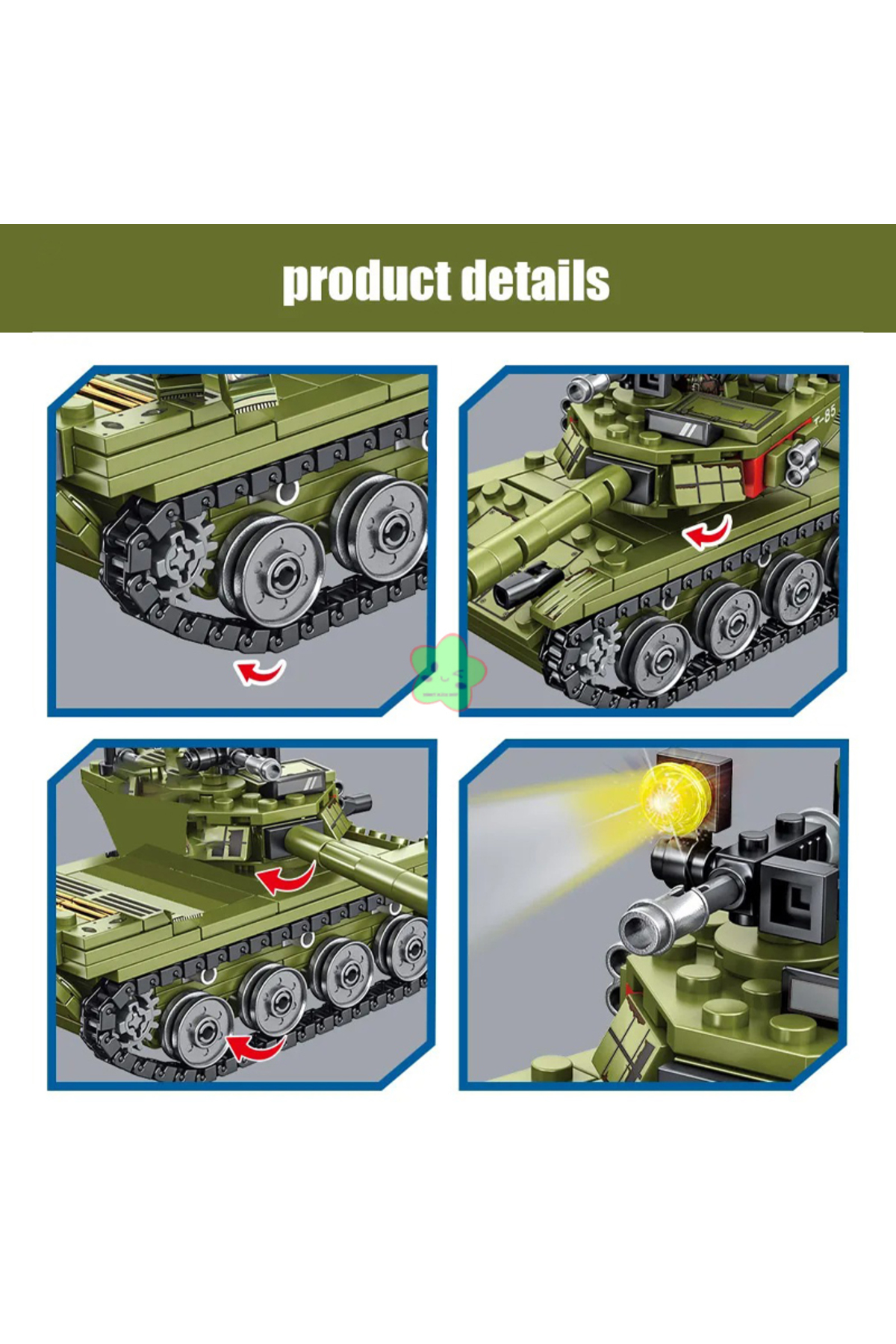 بدون جعبه ۳۲۴ عدد، جدید ۳۳۶ عدد، نظامی ۸۵ بلوک ساختمانی تانک نبرد اصلی ۸۵، فیگورهای سرباز ارتش جنگ جهانی دوم