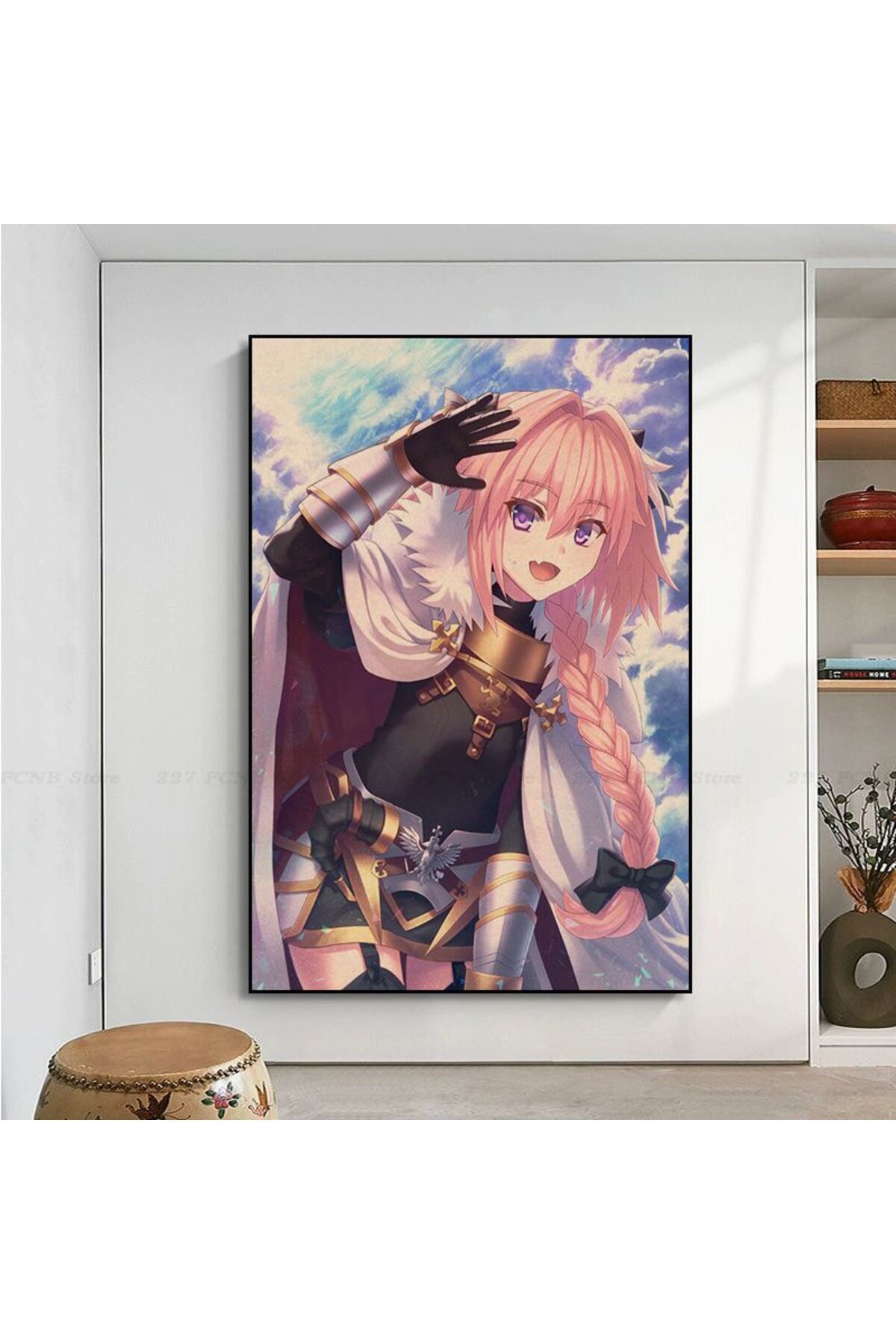 Choice-Anime Cute Fate Apocrypha Astolfo Anime Posters Wall Art Retro Posters for Home Home decor 5