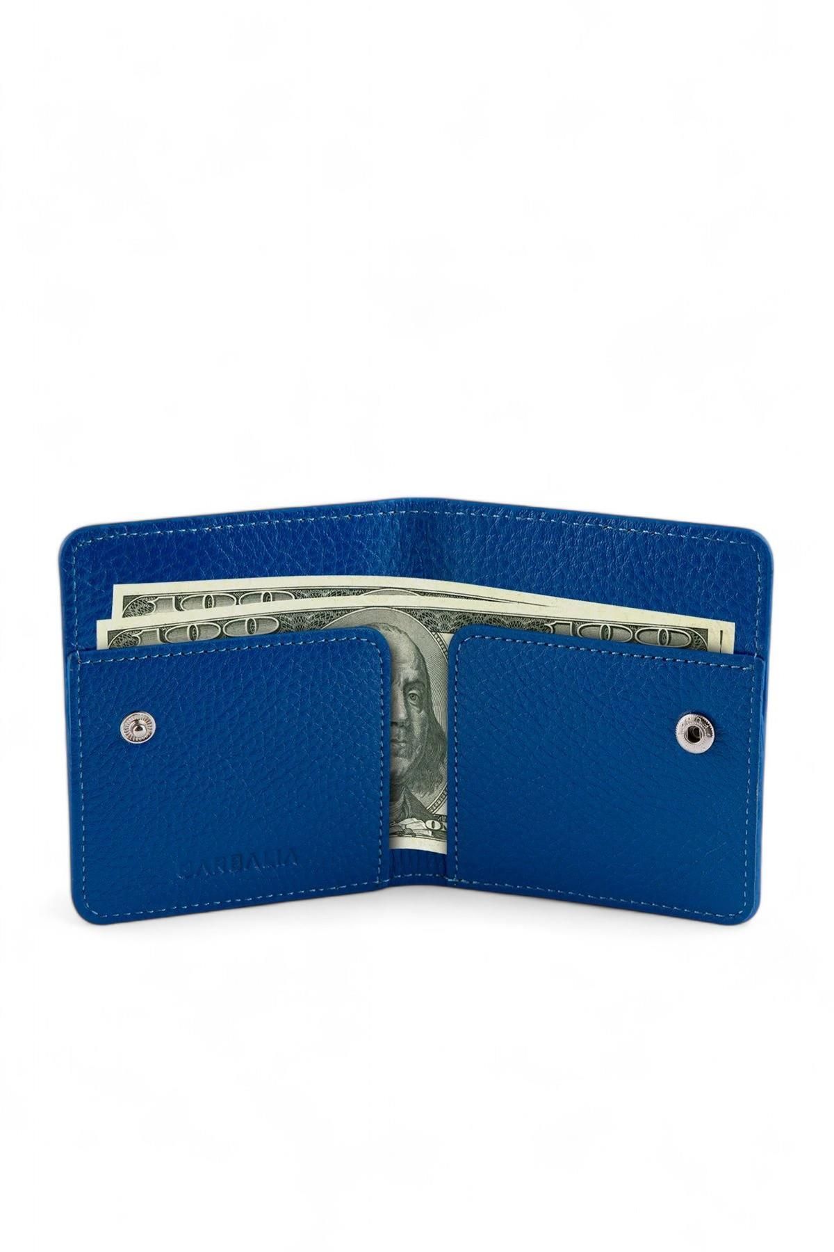 Garbalia-Argenta Blue Genuine Leather Card Holder 3