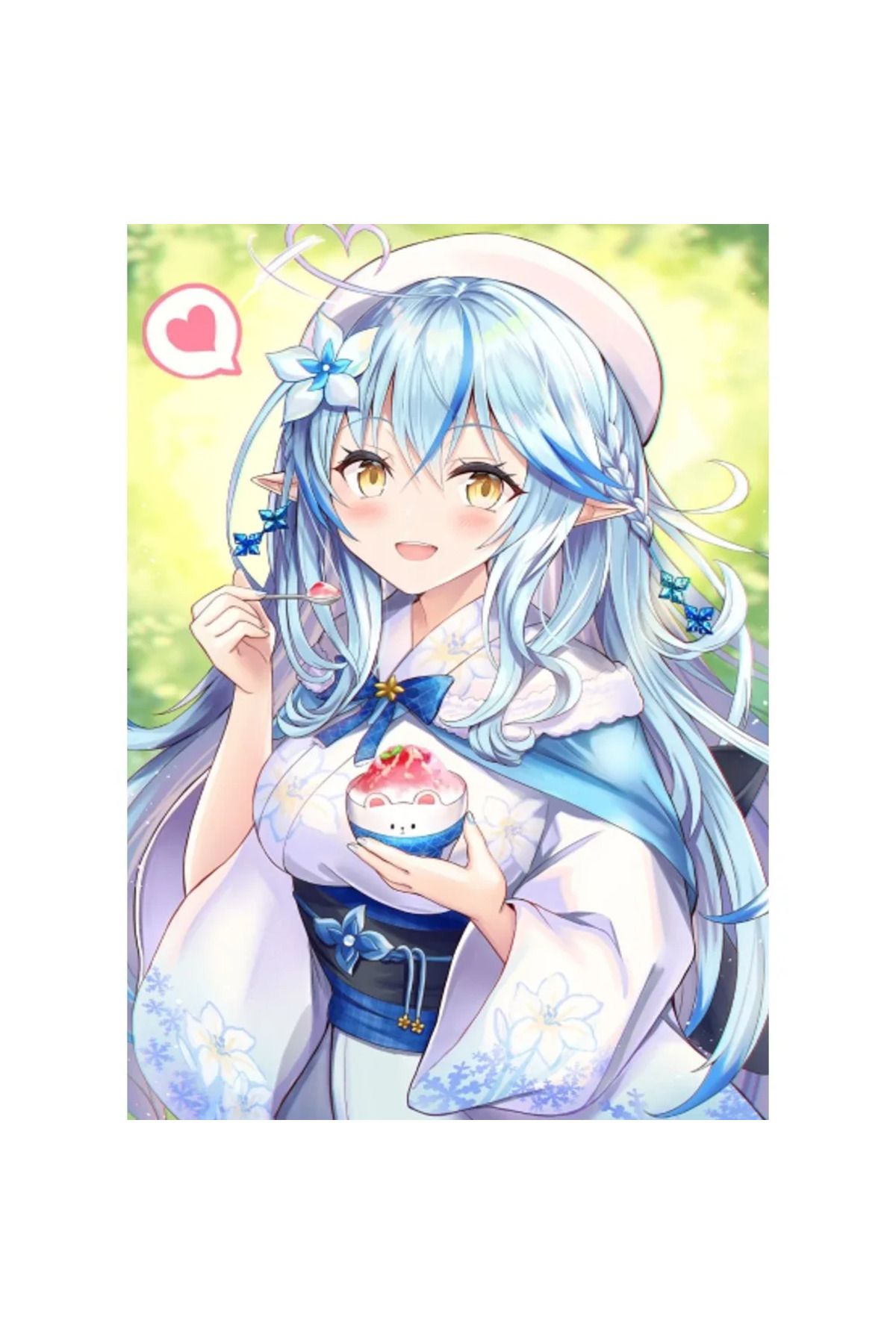 Choice-1pc Yukihana Lamy Hololive Vtube Game Anime Bikini Poster Poster Stickers Home Decor Aesthetic Ar... 8