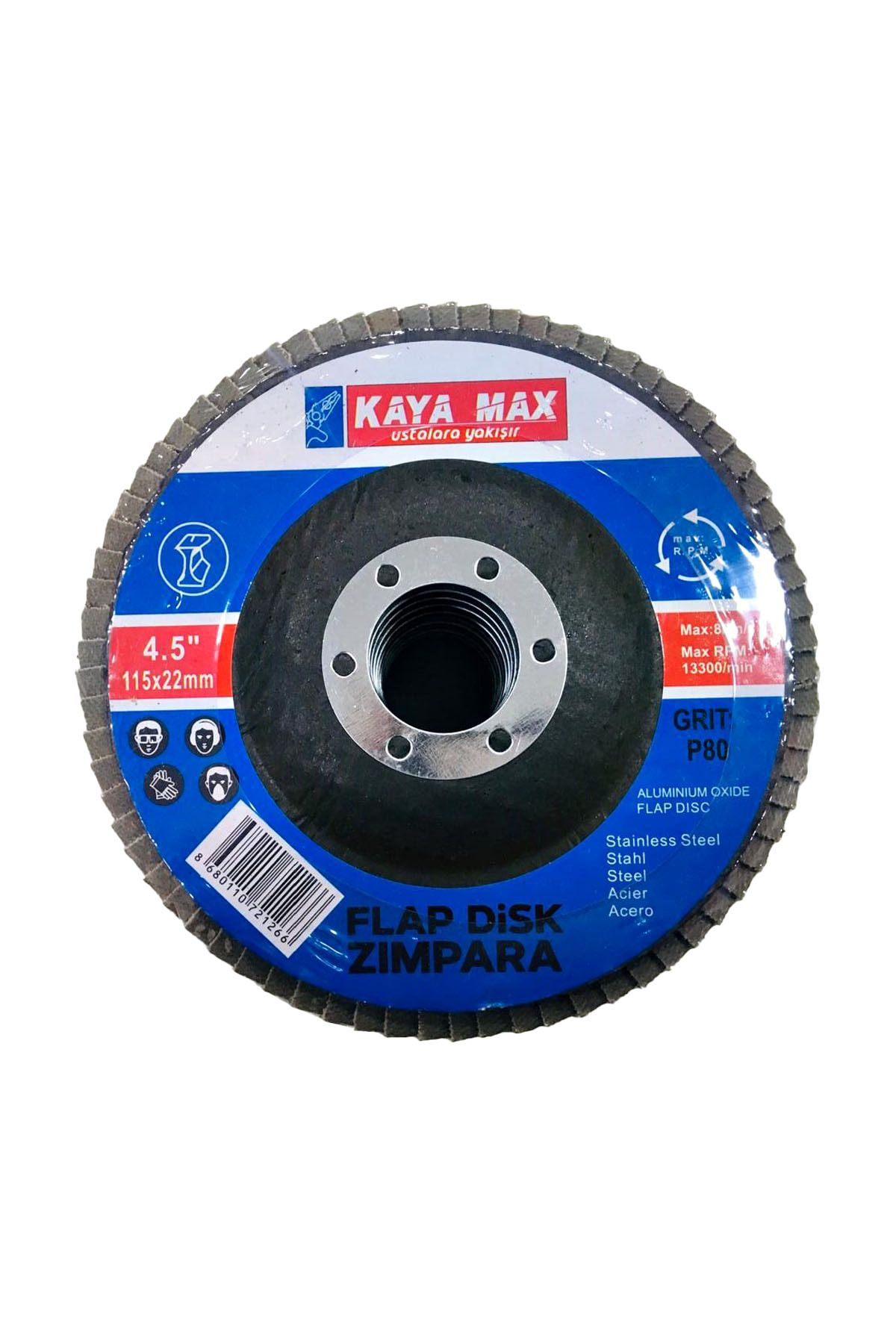 KAYA MAX Flap Disk Zımpara Kaya – Max – 115 x 22 mm - 1 adet