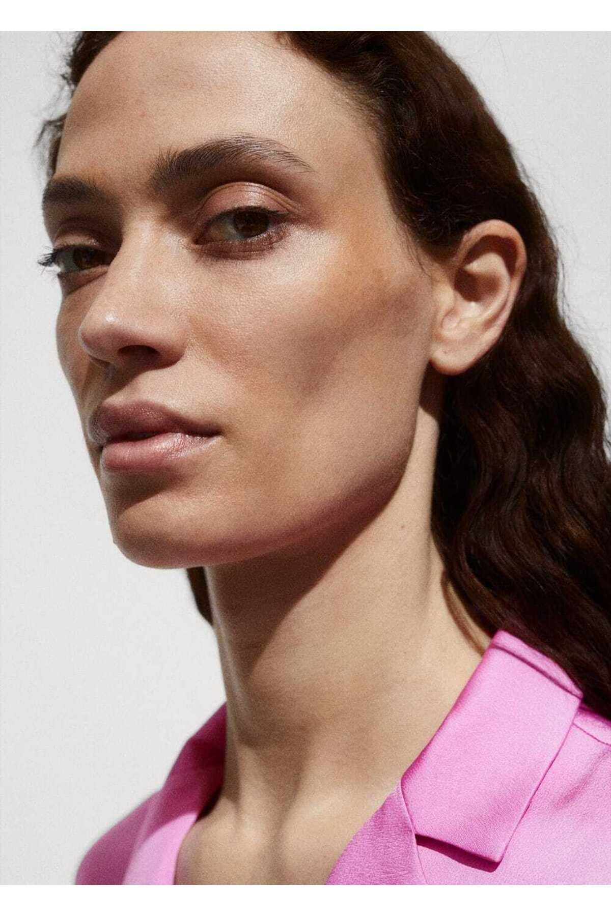 MANGO Woman-Saténová košile 5