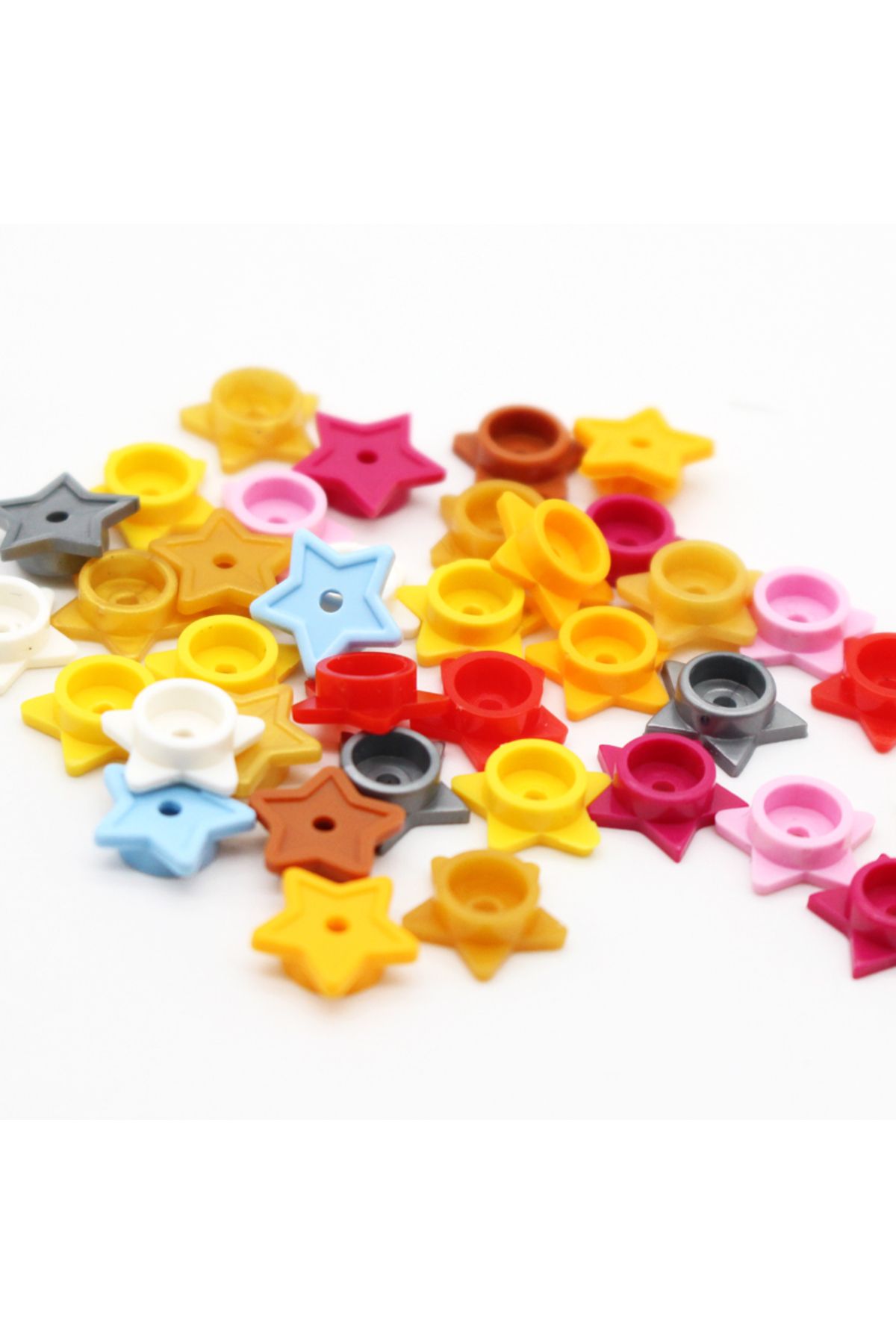 Choice-200pcs Moc 11609 Plate Round 1x1 with Star and Small Pin Hole DIY Building Blocks Bricks Compatib... 8