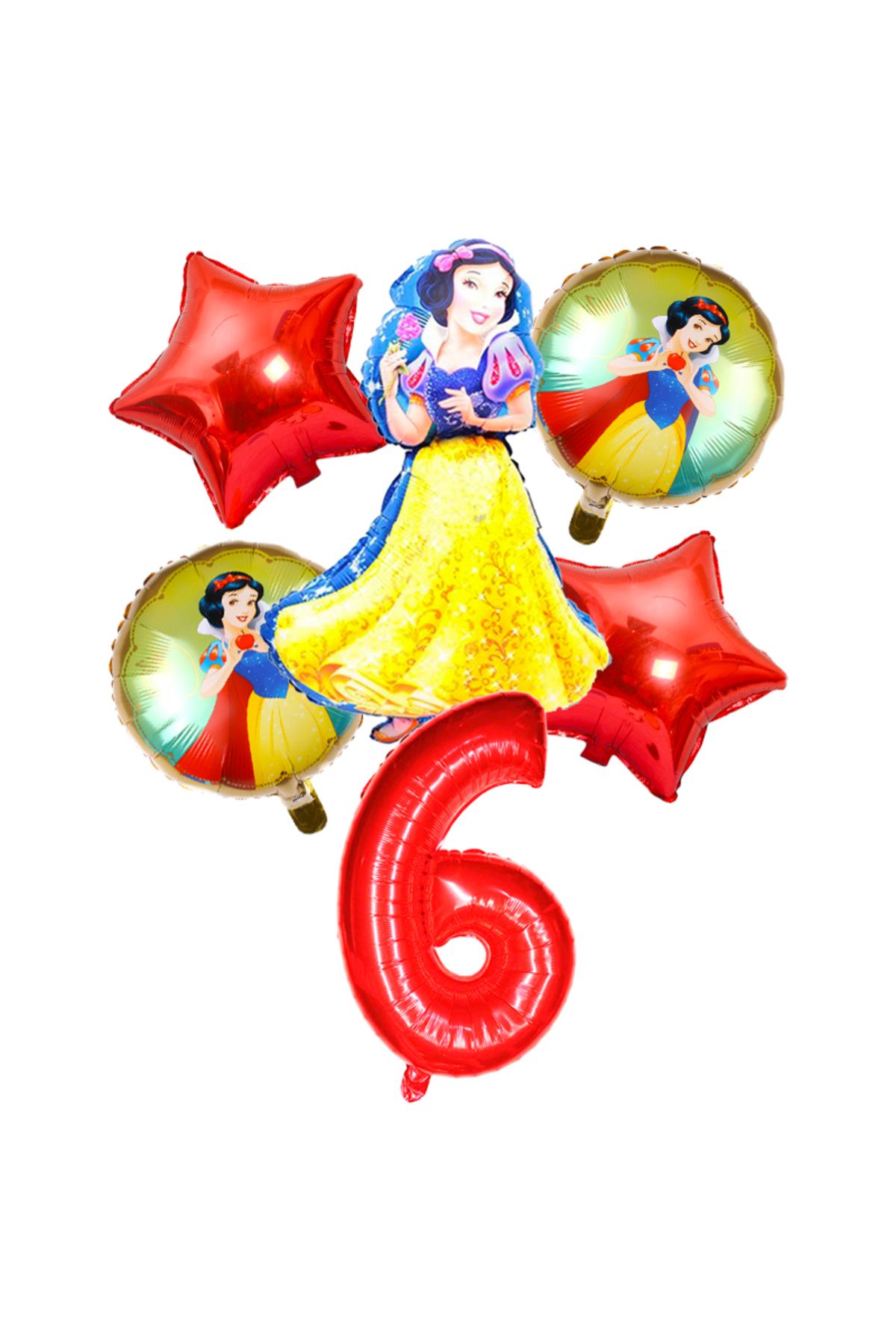 Choice-6pcs/set Disney Snow White Theme 32 Inch Red Number Balloons Girls Happy Birthday Party Decoratio... 5